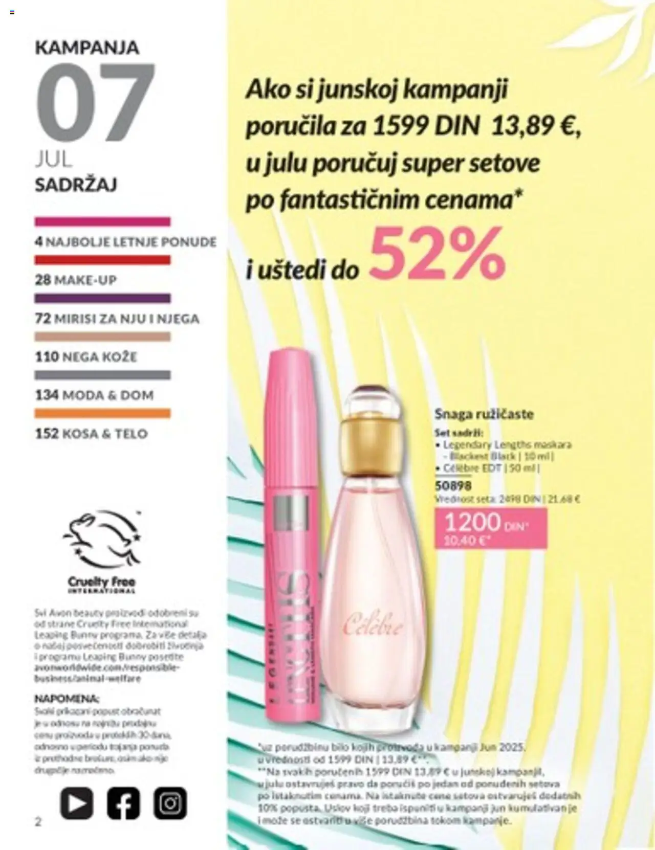 AVON katalog - važi od 01.07.2025 | Strana: 2 | Proizvode: Maskara