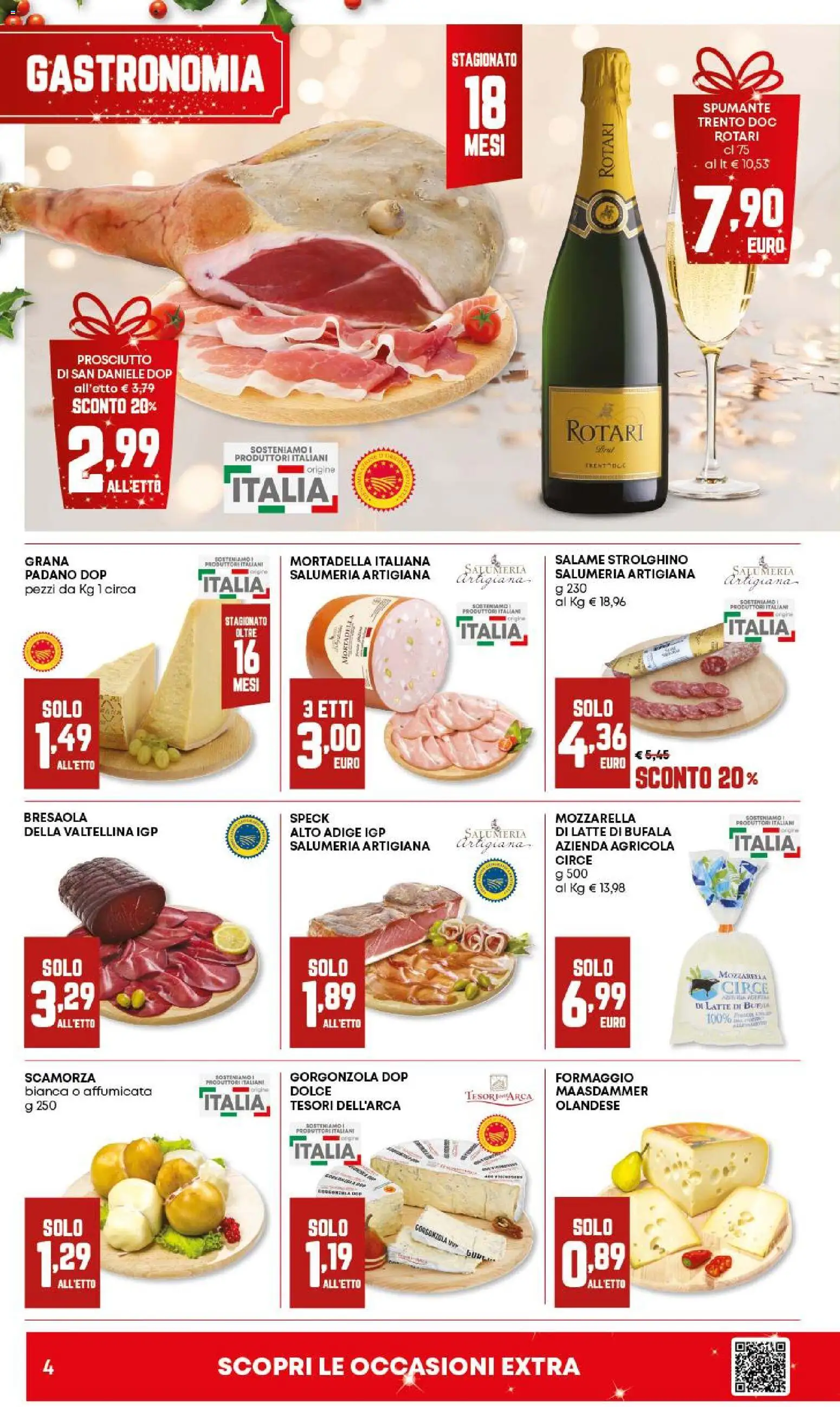 Volantino Panorama del 18.12.2025 | Pagina: 4 | Prodotti: Speck, Latte, Prosciutto, Mortadella