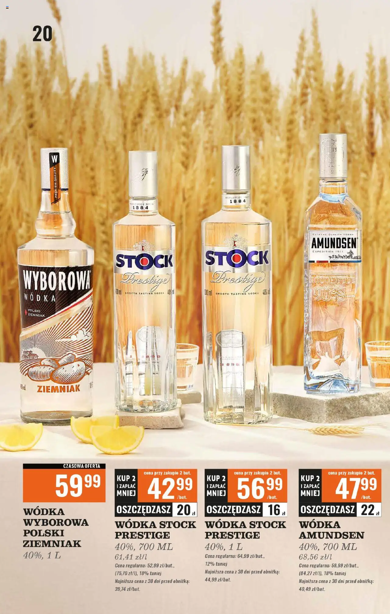 Biedronka gazetka - Czas na toast od 25.08.2025 | Strona: 20 | Produkty: Wódka Stock, Vodka, Wódka
