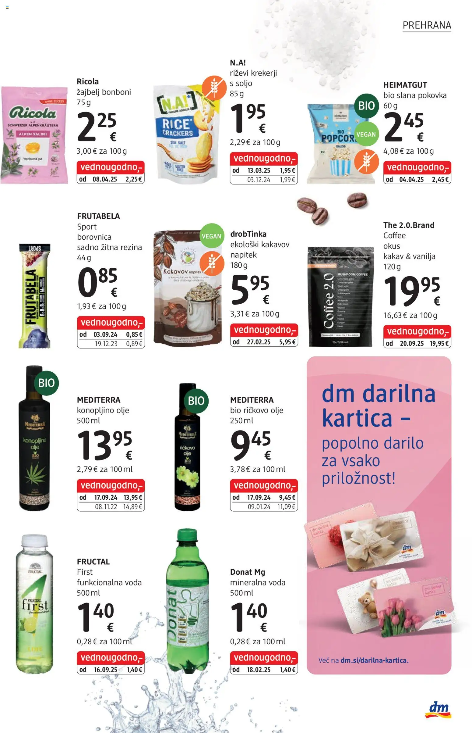 Novi DM Drogerie Markt katalog ponudbe – veljaven od 03.11.2025 | Stran: 31 | Izdelki: Bonboni, Kakav, Mineralna voda, Olje