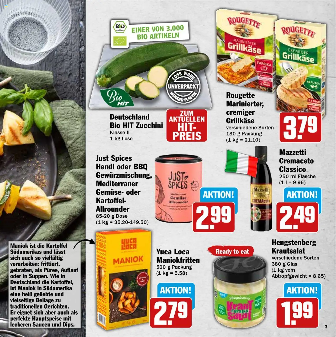 HIT Einfach Grillen - gültig ab dem 11.08.2025 | Seite: 3 | Produkte: Bier, Gemüse, Paprika, Salat