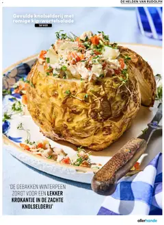 Gevulde knolselderij met romige kip-wortelsalade, Filled celeriac with creamy chicken-carrot salad - Voorbeeld van een folder van Albert Heijn, geldig van 20.03.2026 | Pagina: 29