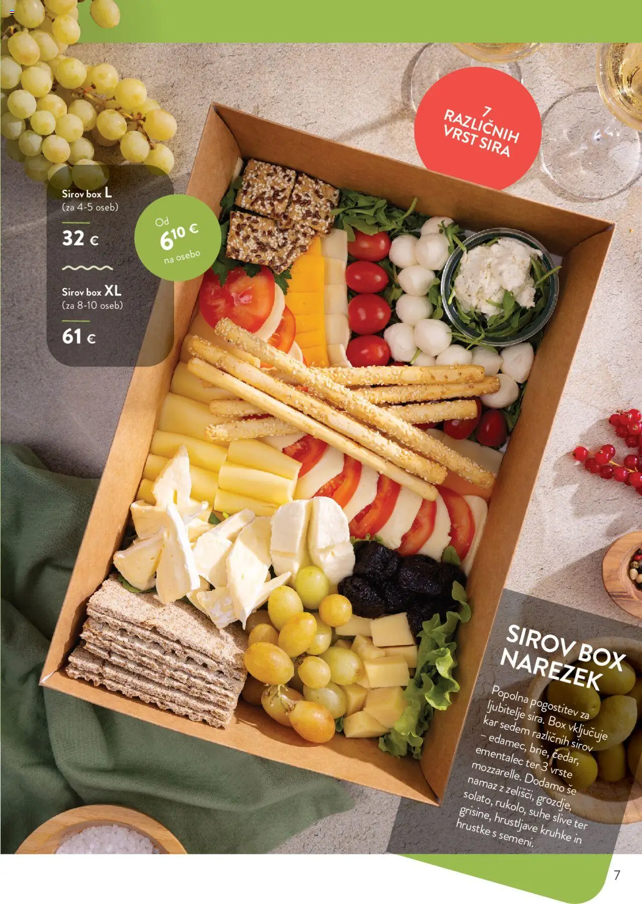 Spar katalog party box │ velja od 11.08.2025 | Stran: 7 | Izdelki: Ementalec, Narezek, Namaz, Suhe slive