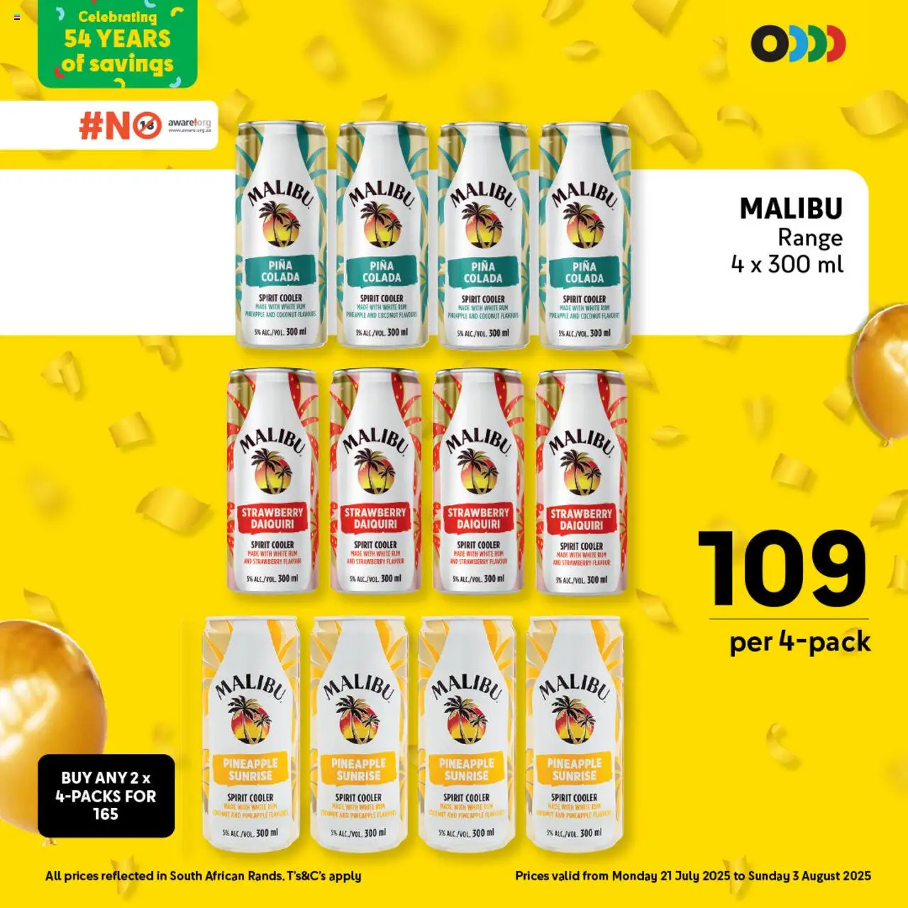 Makro Birthday Price-Drop Liquor │ valid from 21.07.2025 | Page: 3 | Products: Loção de limpeza, Rum, Cooler, Pineapple