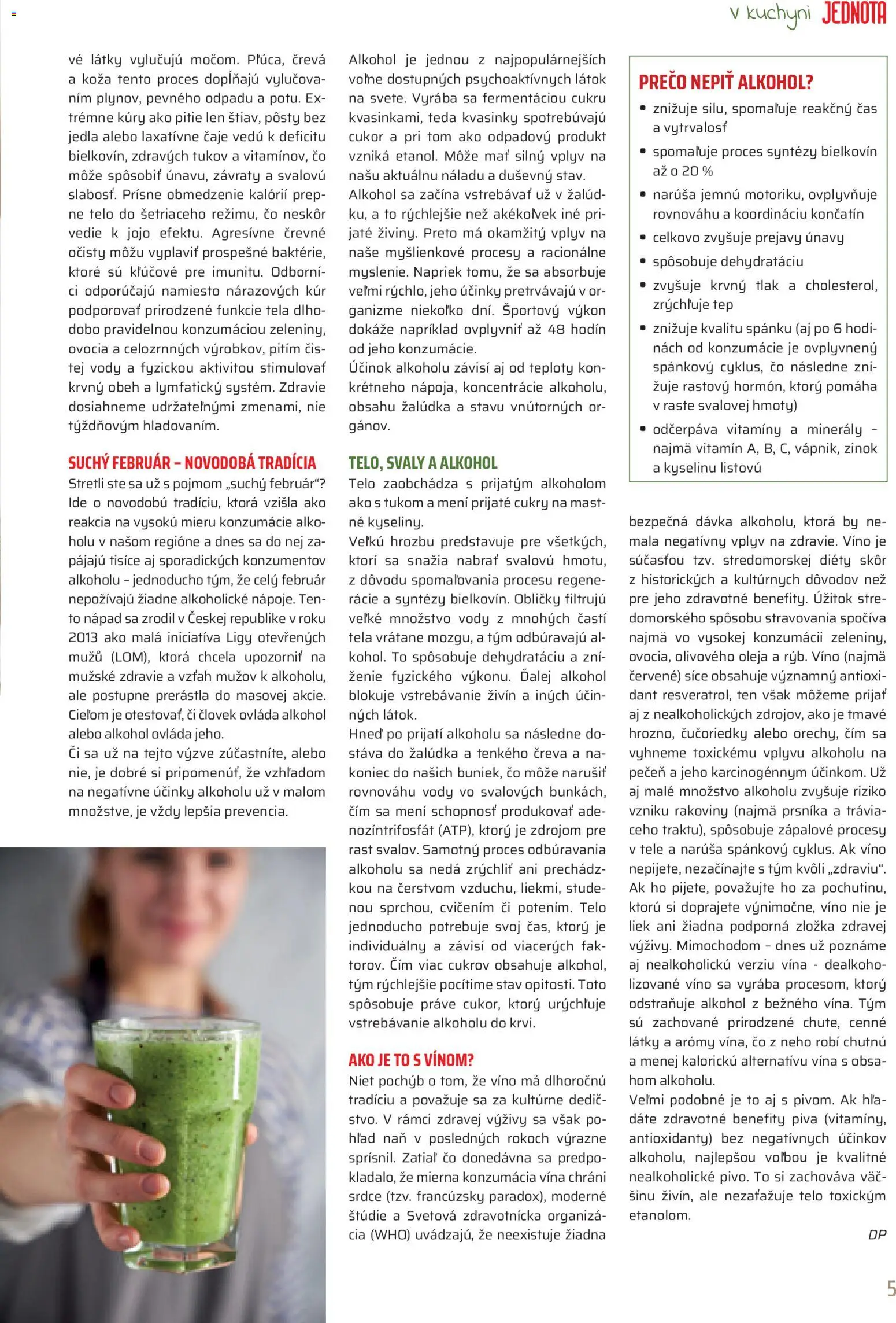 Nové COOP Jednota akcie – leták je platný od 01.02.2026 | Strana: 5 | Produkty: Víno, Cukor, Čučoriedky, Alkohol