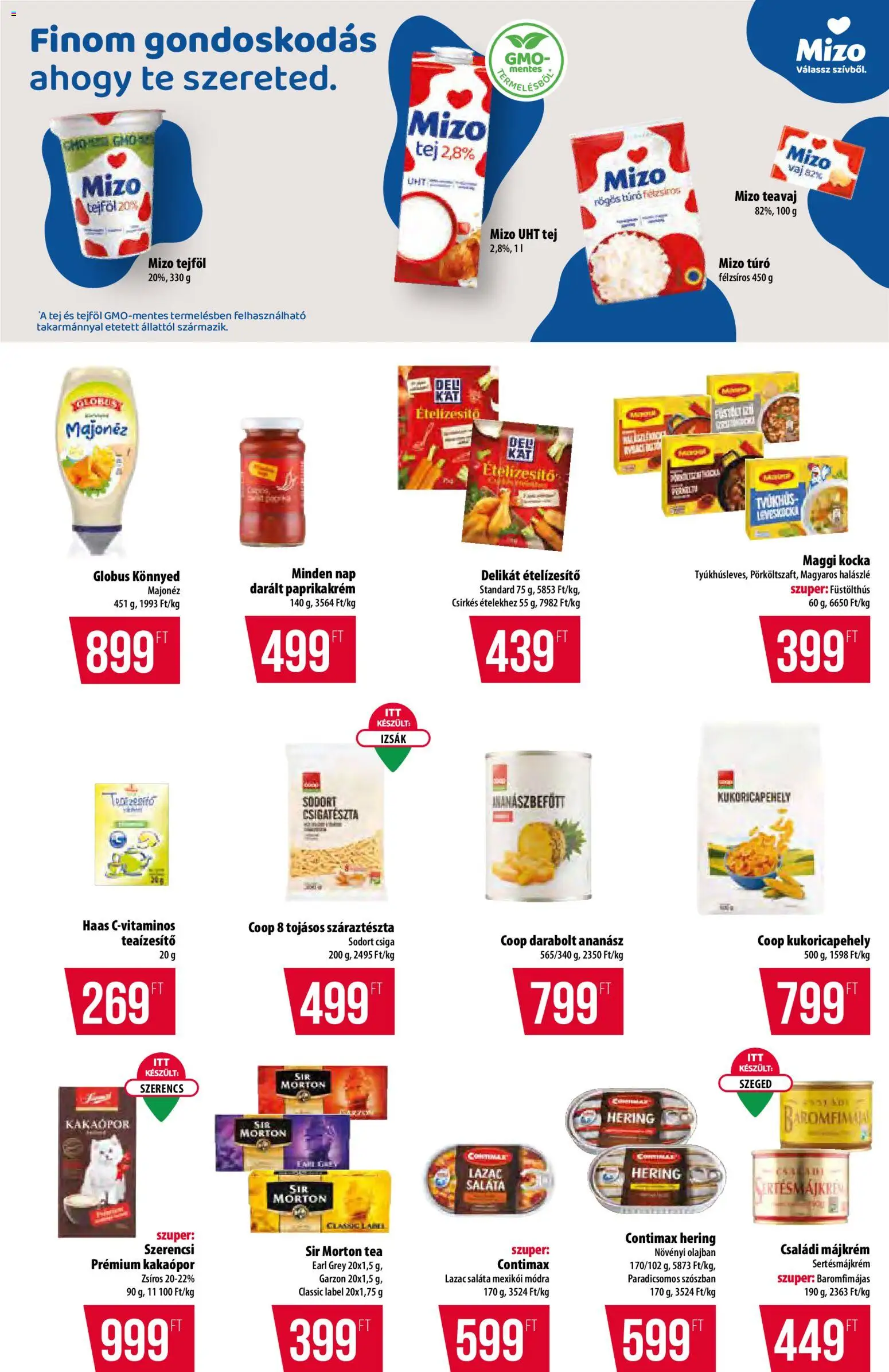 COOP akciós ujság - amely érvényes a következő dátumtól: 30.10.2025 | Oldal: 8 | Termékek: Hering, Teavaj, Tej, Kukoricapehely
