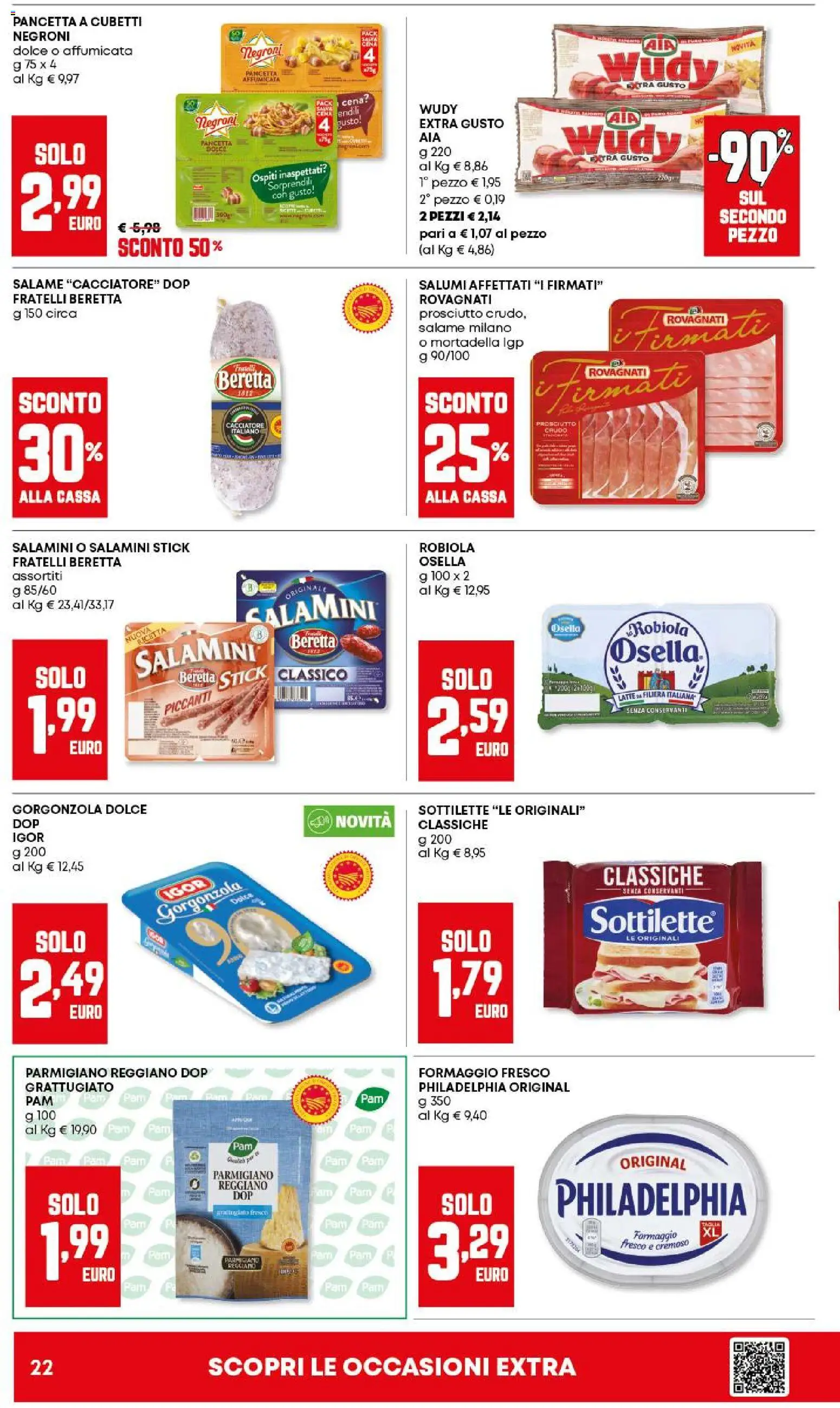 Volantino Panorama del 18.12.2025 | Pagina: 22 | Prodotti: Latte, Formaggio, Mortadella, Parmigiano reggiano