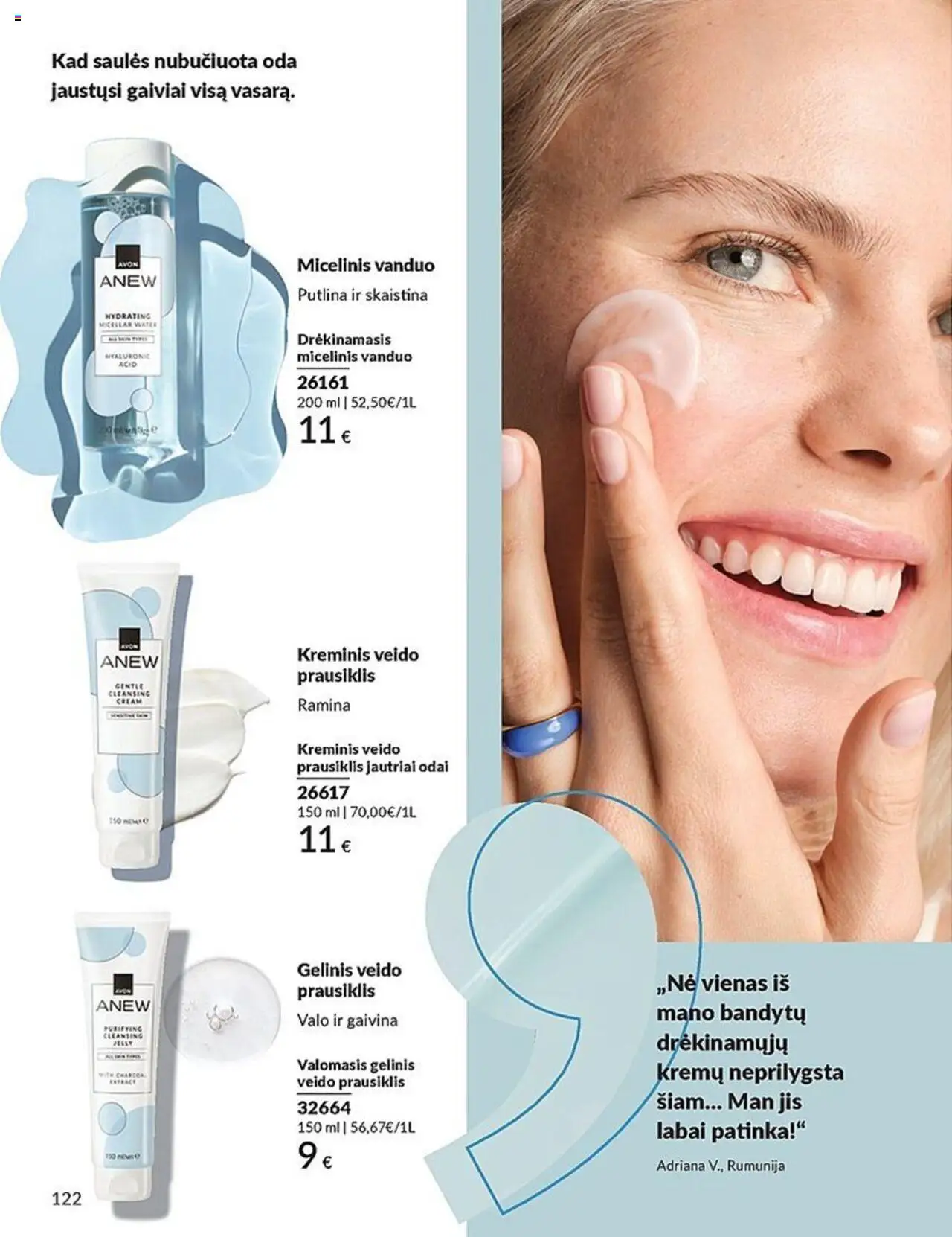 AVON leidinys│galioja nuo 01.07.2025 | Puslapis: 122 | Prekių: Micelinis vanduo, Prausiklis