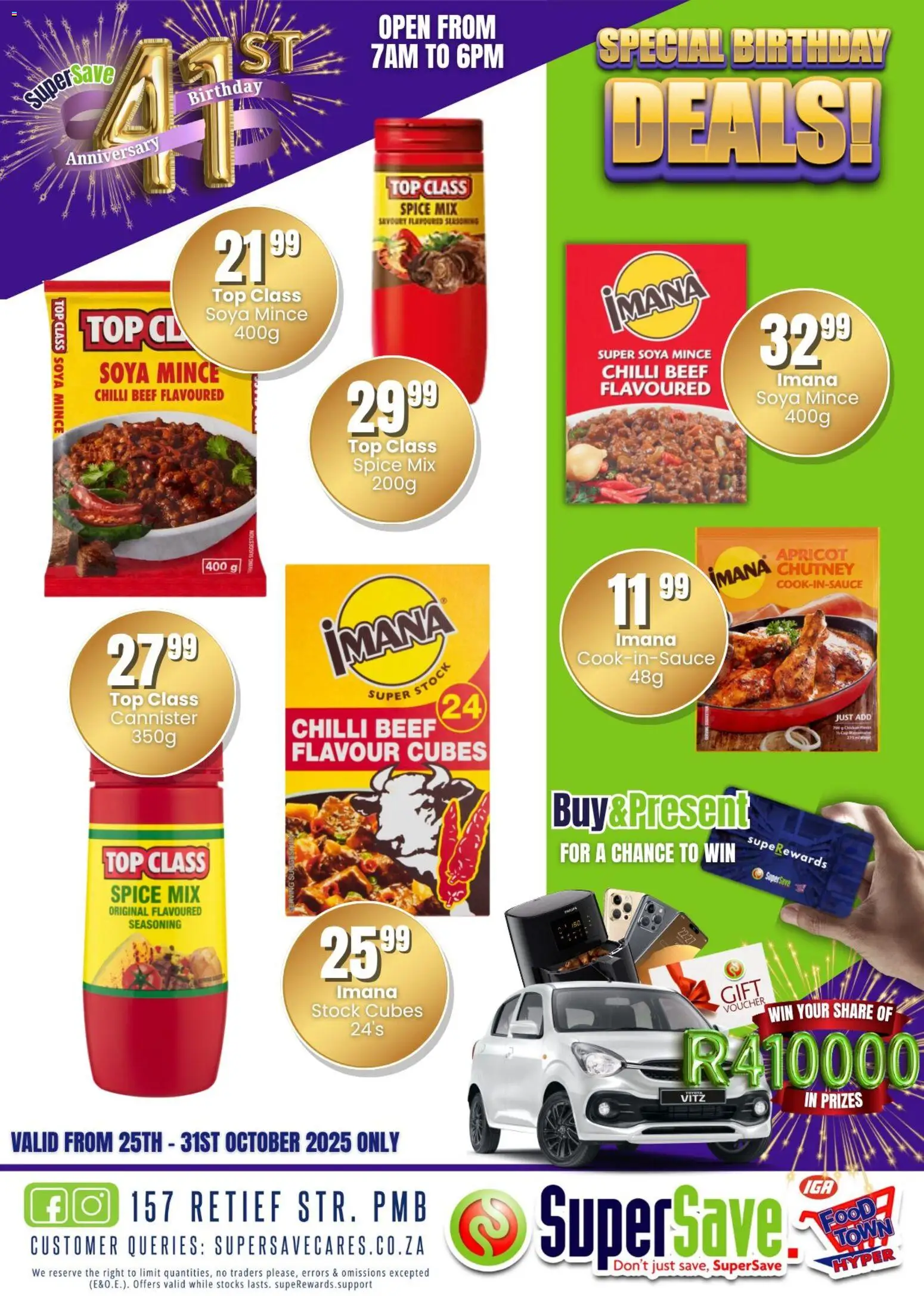 New Super Save catalogue – valid from 25.10.2025 | Page: 105 | Products: Chutney, Beef, Stock, Chilli