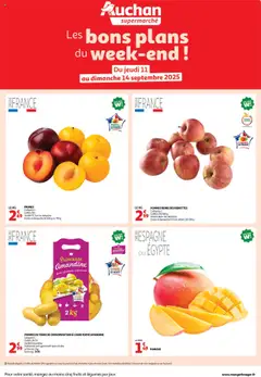 Auchan - Les bons plans du week-end dans votre super ! - Voorbeeld van een folder van Auchan, geldig van 11.09.2025