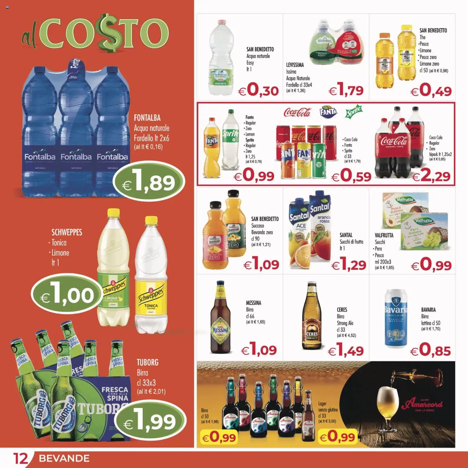 Volantino MerSi Supermercati del 18.02.2026 | Pagina: 12 | Prodotti: Birra, Limone, Pesca, Coca Cola