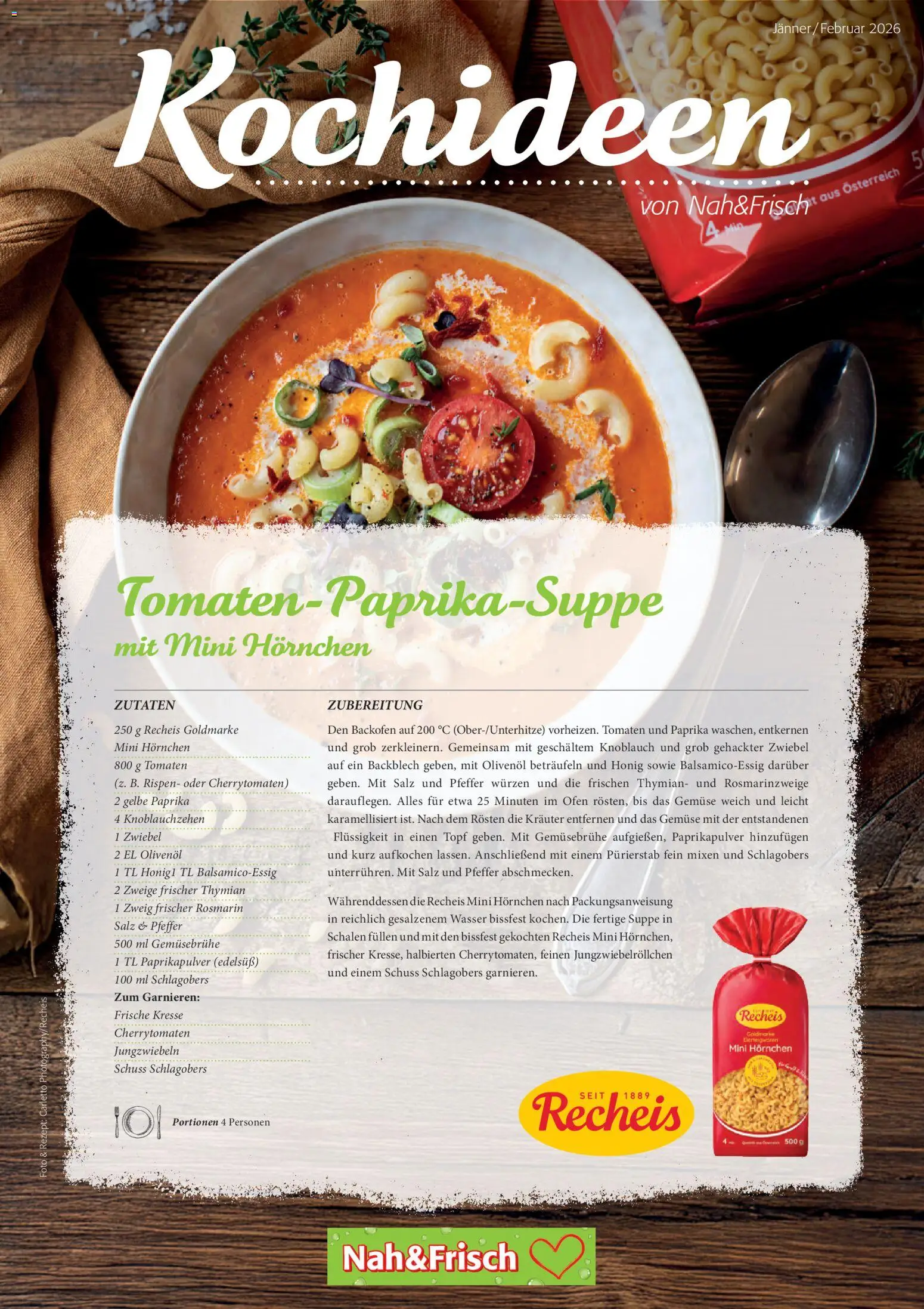 Nah und Frisch Magazin 1+2/26 gültig ab 01.01.2026 | Seite: 1 | Produkte: Gemüse, Knoblauch, Ofen, Tomaten