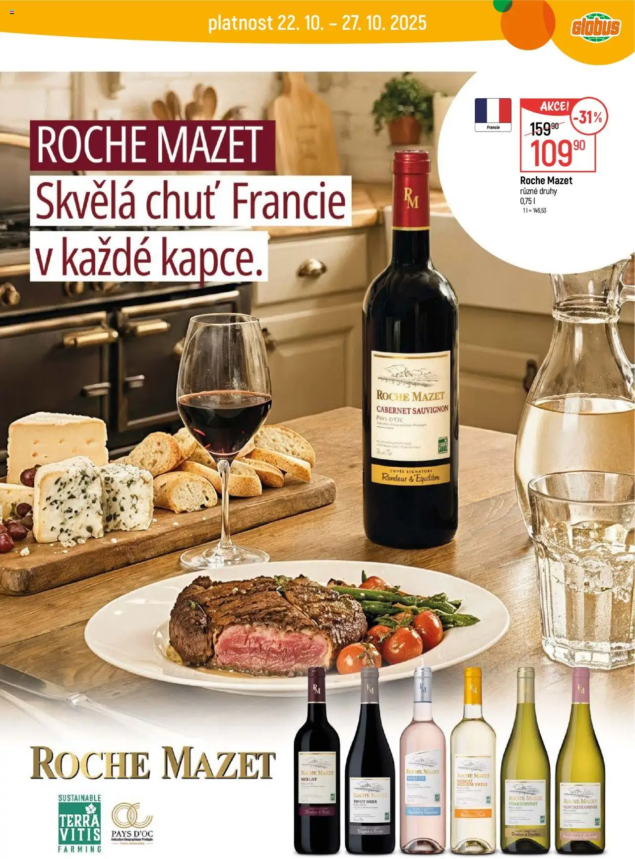 Globus leták - Havířov od 22.10.2025 | Strana: 30 | Produkty: Globus, Pinot Noir, Gewürztraminer, Cabernet Sauvignon