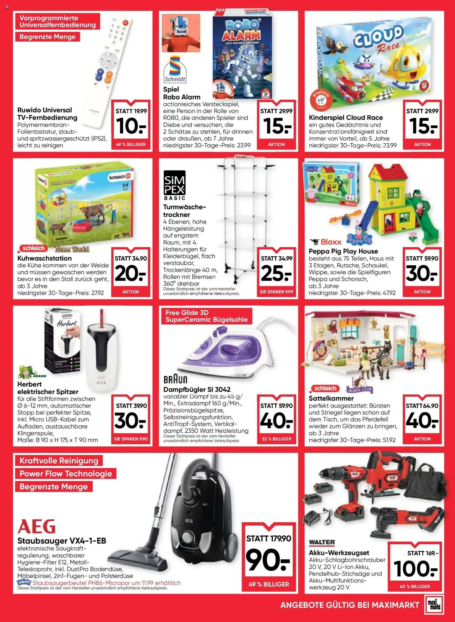 Maximarkt Anif gültig ab 23.10.2025 | Seite: 21 | Produkte: Spiel, Trockner, Staubsauger