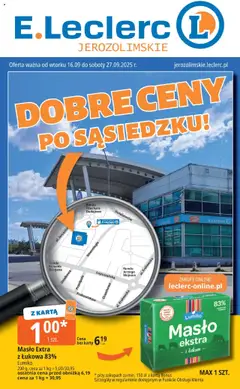 Pogląd oferty "E.Leclerc Gazetka - Warszawa Jerozolimskie" - ważna od 16.09.2025