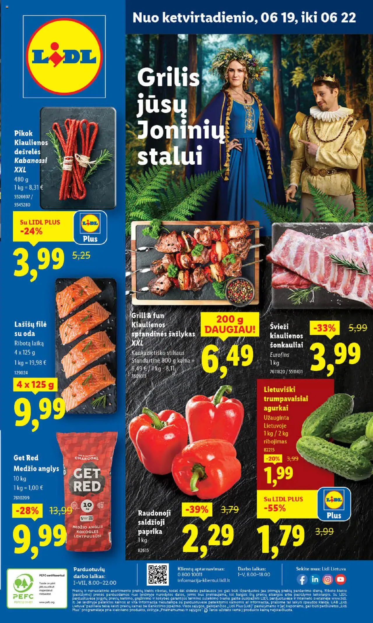LIDL leidinys│galioja nuo 16.06.2025 | Puslapis: 43 | Prekių: Paprika, Kiaulienos, Dešrelės, Grilis