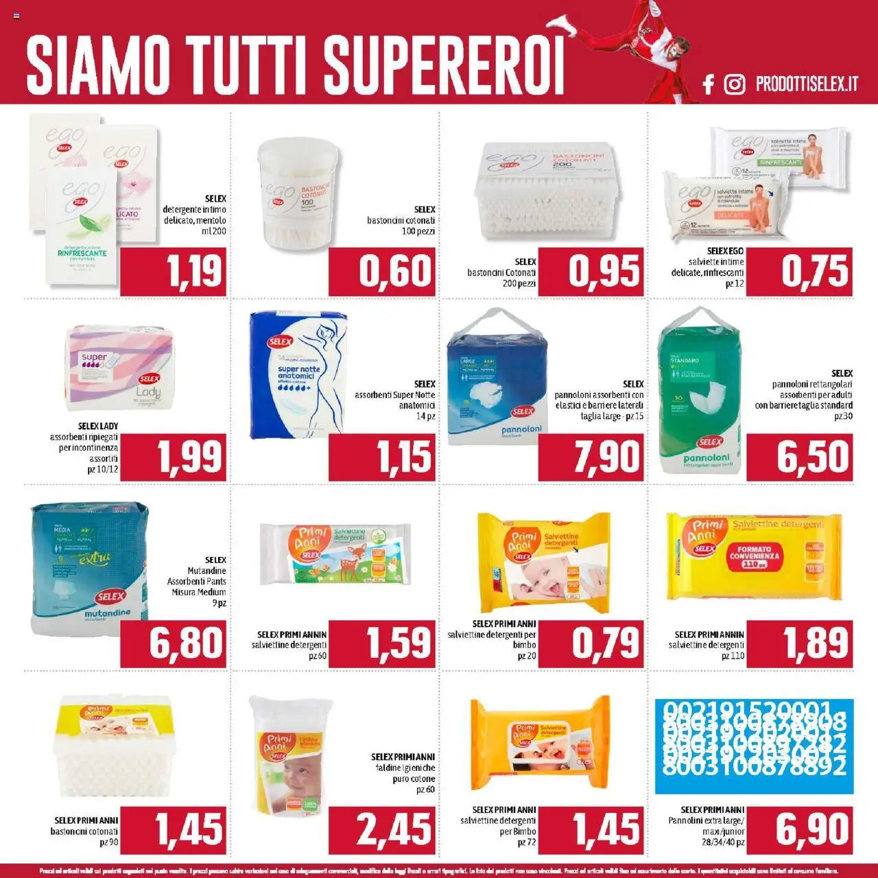 Volantino Famila del 01.09.2025 | Pagina: 21 | Prodotti: Pannolini, Detergente, Intimo, Elastici