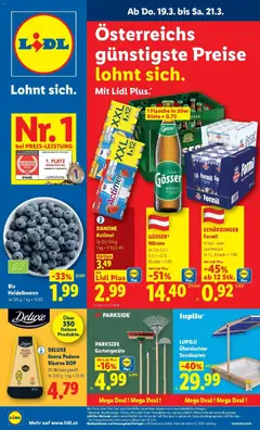 Lidl Flugblatt - Wien, Langenzersdorf, Zwettl ab 19.03.2026 gültig