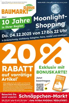 Globus Baumarkt prospekt Peine	 ab 01.12.2025 gültig