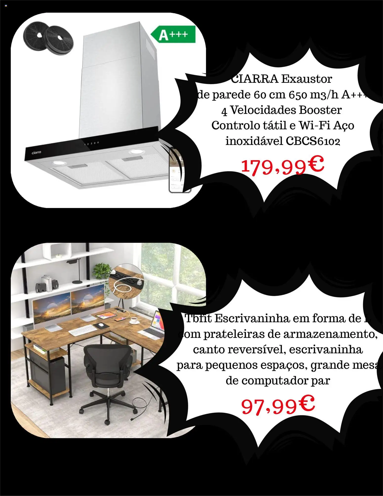 Leroy Merlin Black Friday │ válido de 10.11.2025 | Página: 3 | Produtos: Computador, Escrivaninha, Exaustor, Mesa