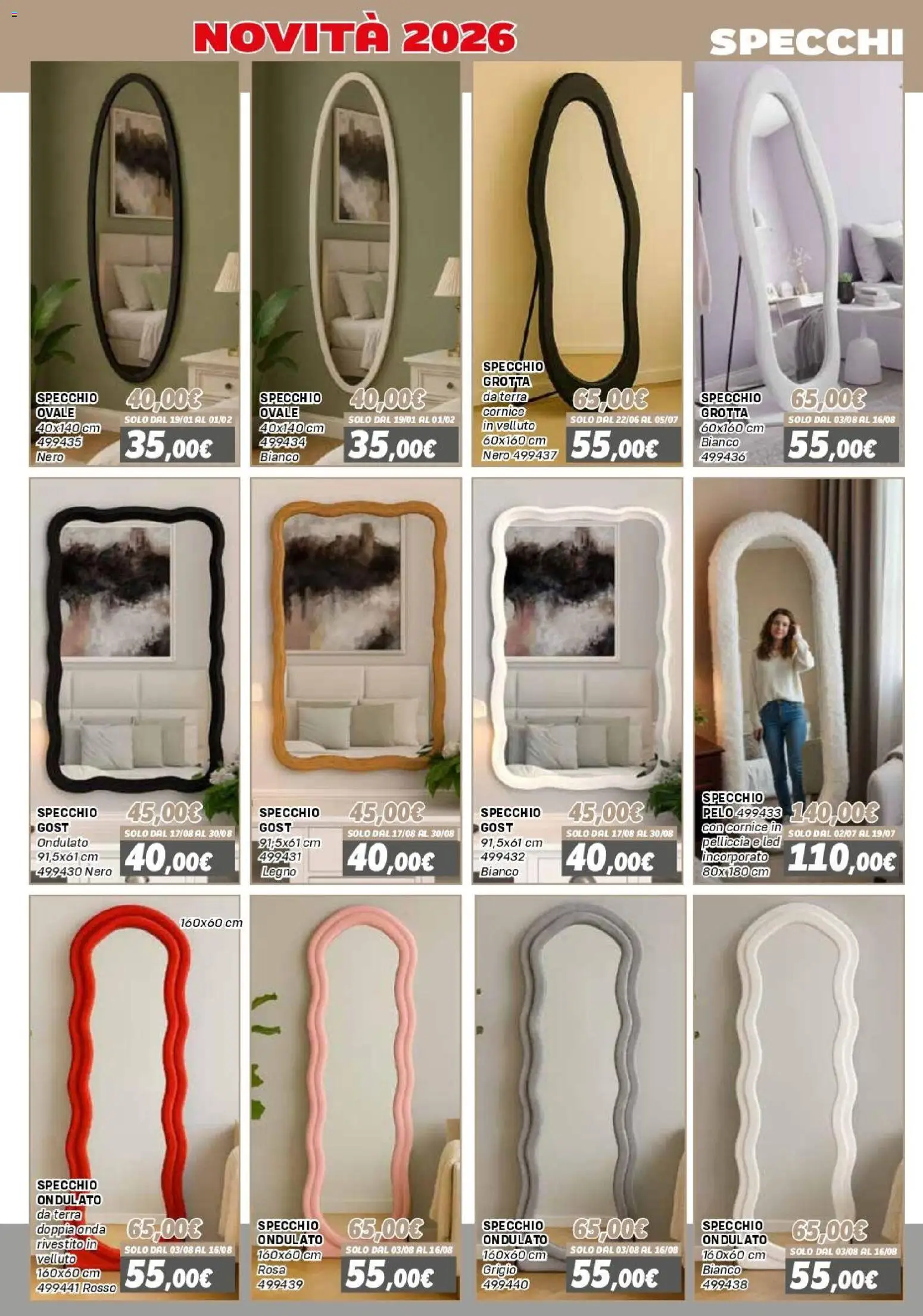 Volantino Orizzonte del 16.01.2026 | Pagina: 21 | Prodotti: Specchio, Terra