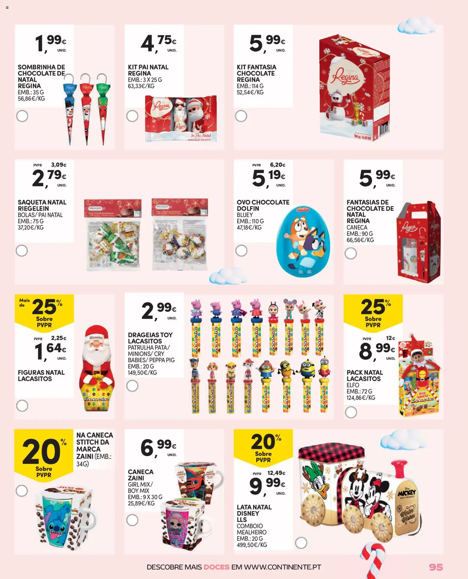 Continente - Brinquedos │ válido de 13.11.2025 | Página: 95 | Produtos: Caneca, Chocolate, Doces