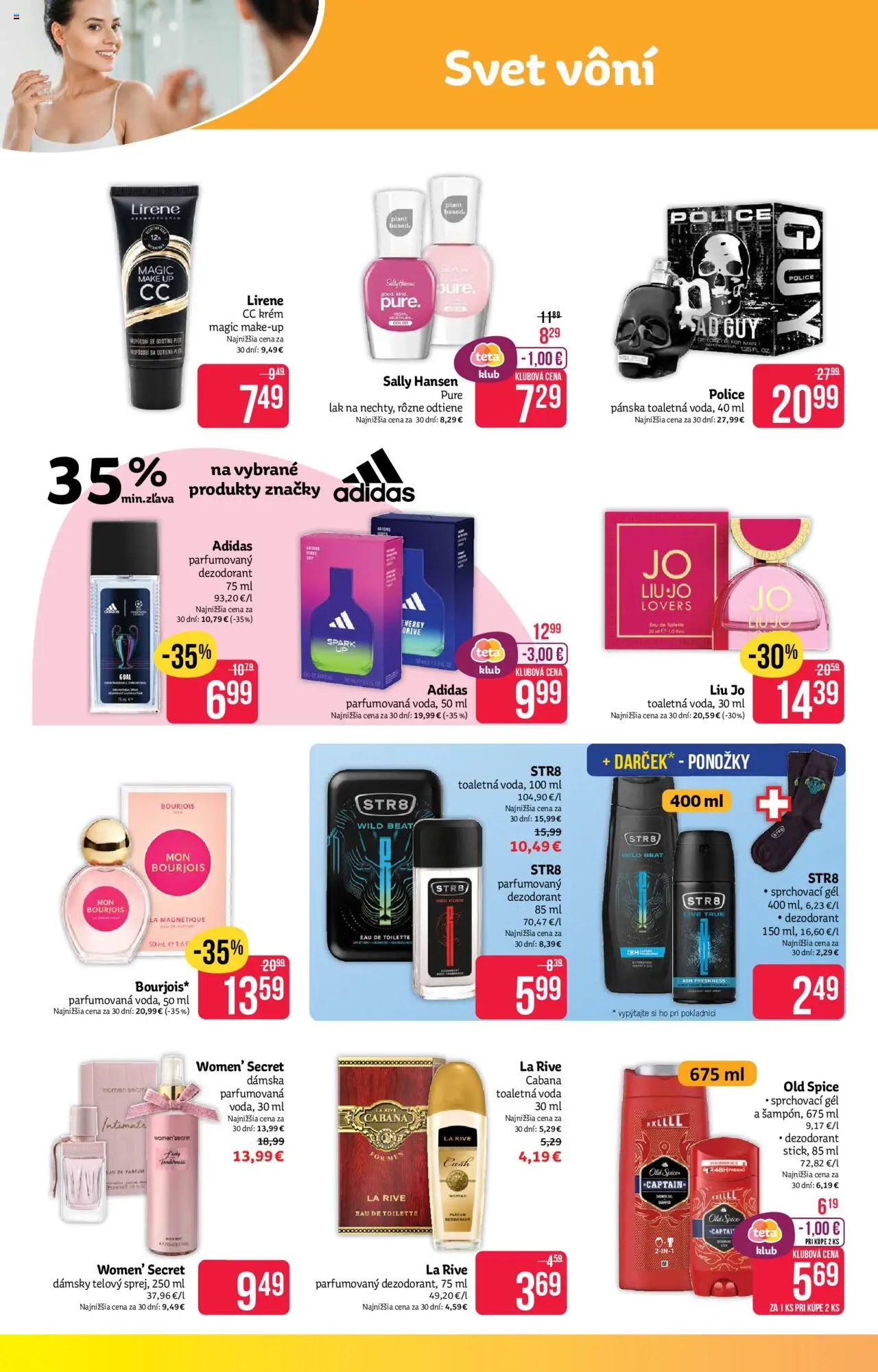 Teta drogerie leták │ platný od 07.07.2025 | Strana: 4 | Produkty: Police, Toaletná voda, Dezodorant, Voda