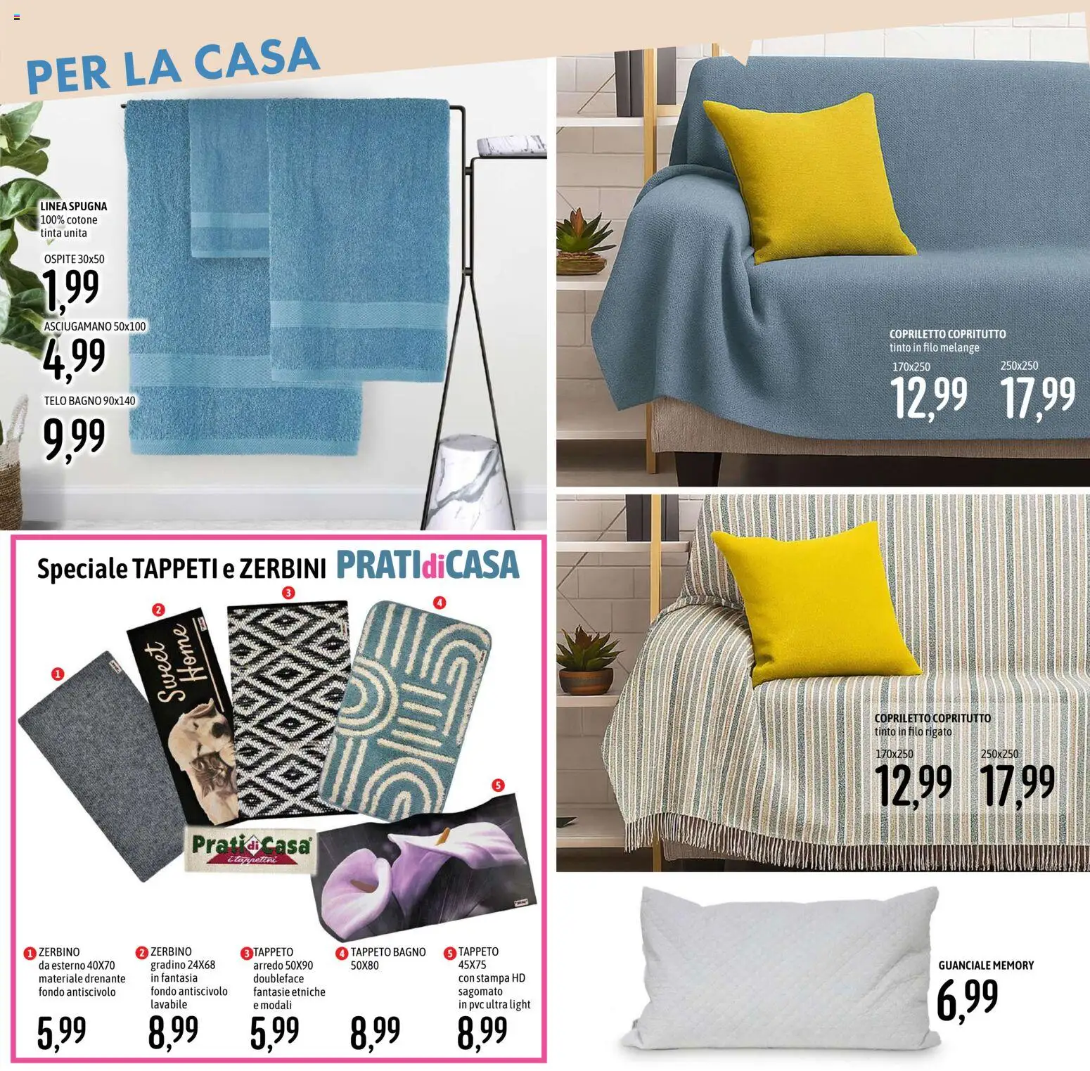 Volantino Emisfero del 26.03.2026 | Pagina: 35 | Prodotti: Spugna, Zerbino, Copriletto, Guanciale
