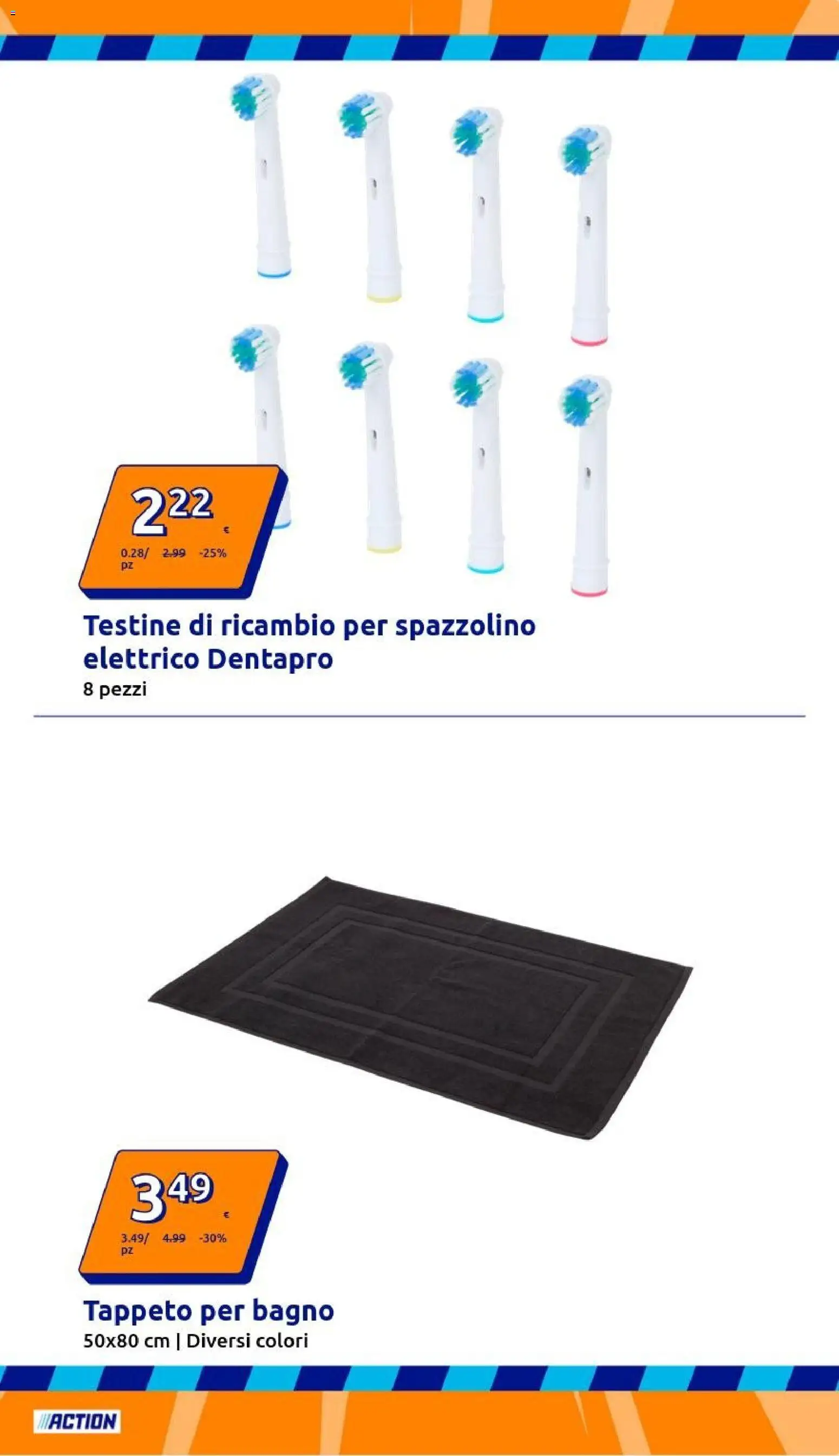 Volantino Action del 21.01.2026 | Pagina: 5 | Prodotti: Spazzolino, Spazzolino elettrico, Bagno, Tappeto