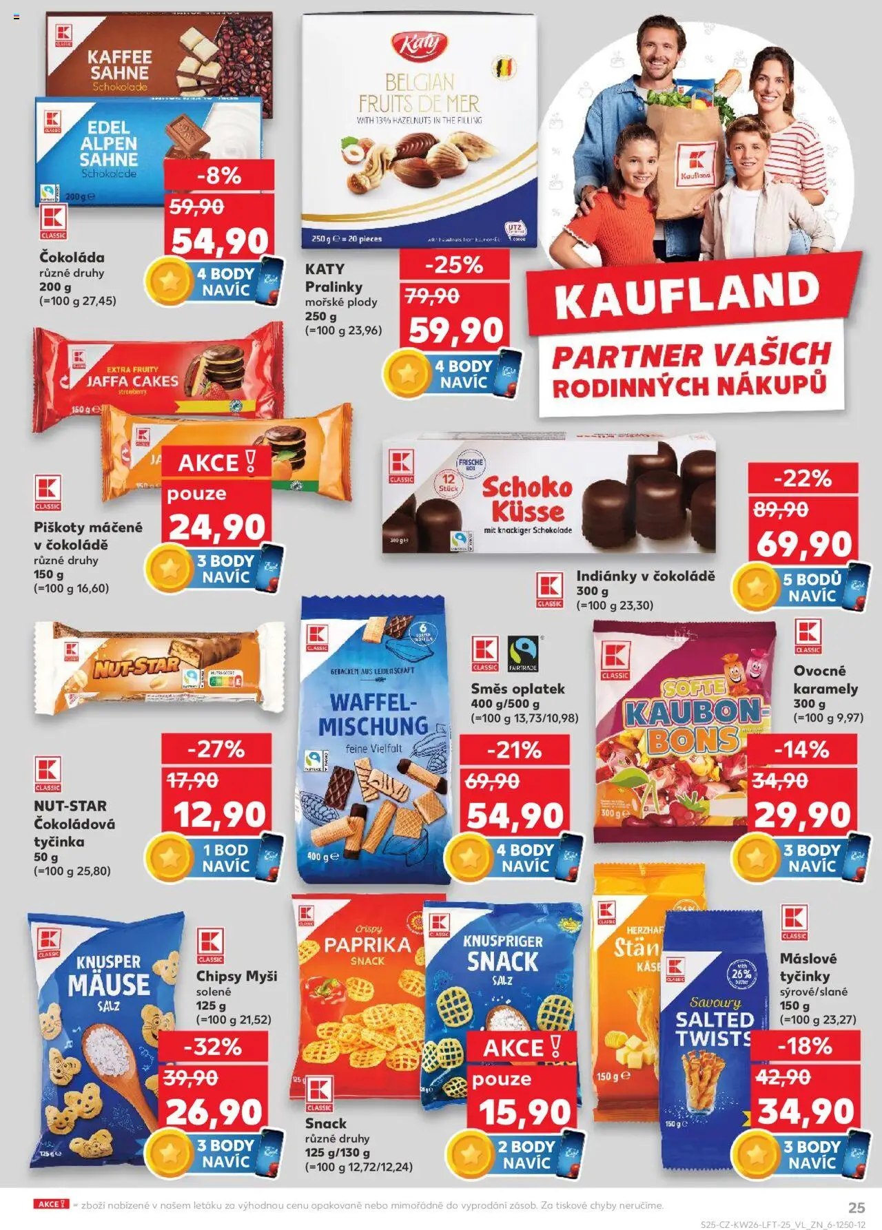 Kaufland leták od 25.06.2025 | Strana: 25 | Produkty: Marshmallow, Cookies, Paprika, Chipsy