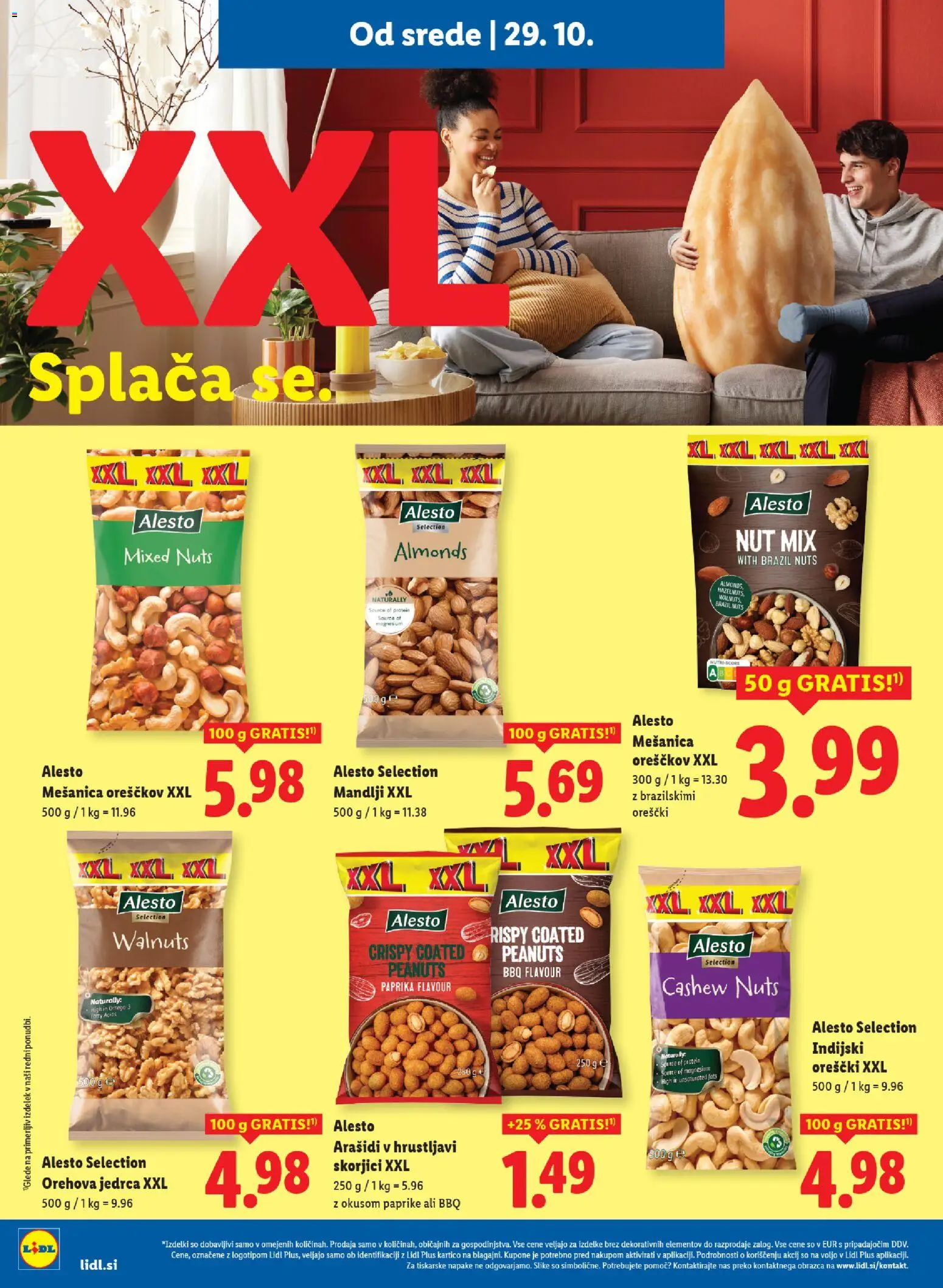 Novi Lidl katalog ponudbe – veljaven od 29.10.2025 | Stran: 16 | Izdelki: Paprika, Arašidi, Mandlji, Orescki