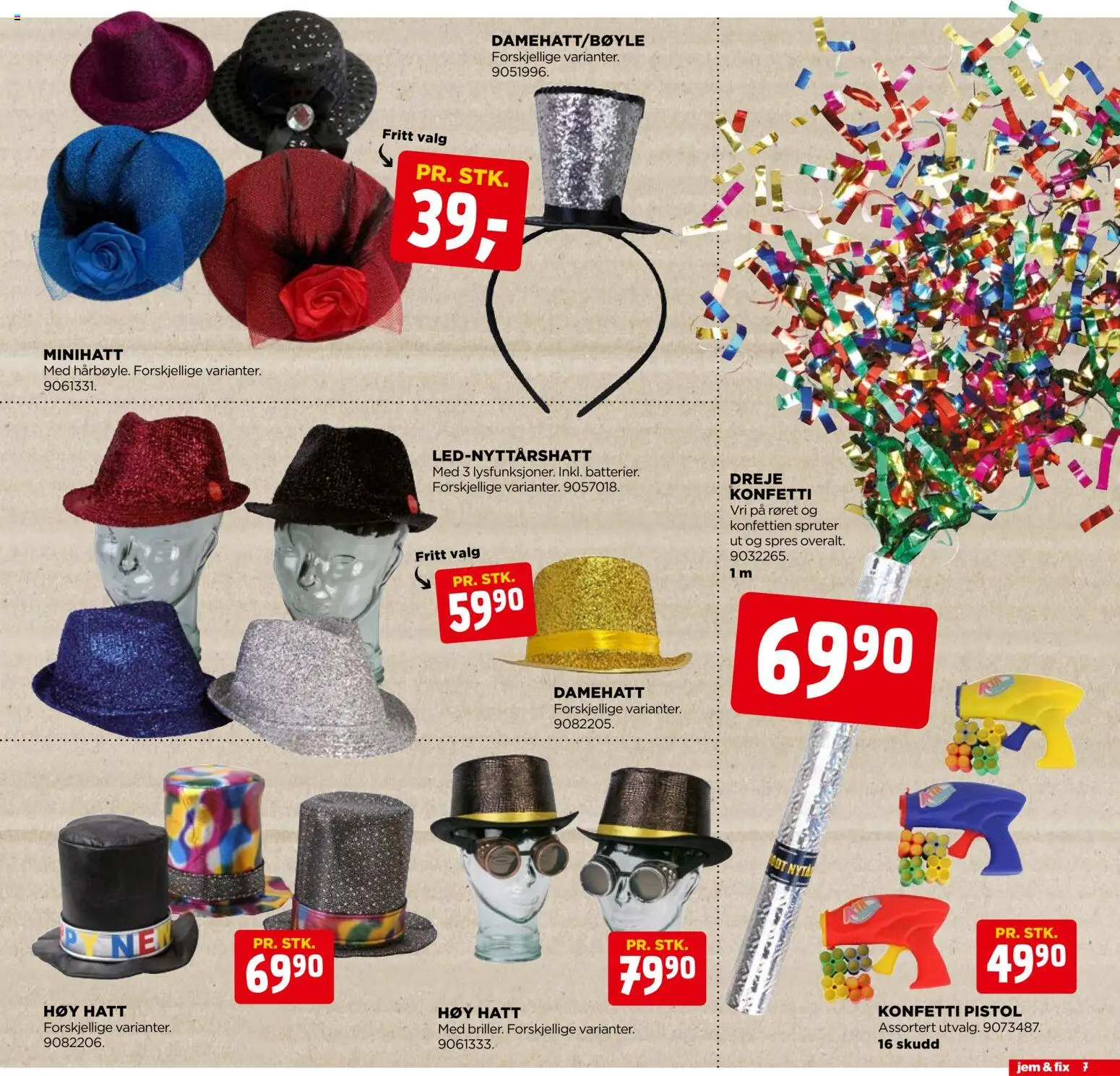 {H1} | Side: 7 | Produkter: Hatt