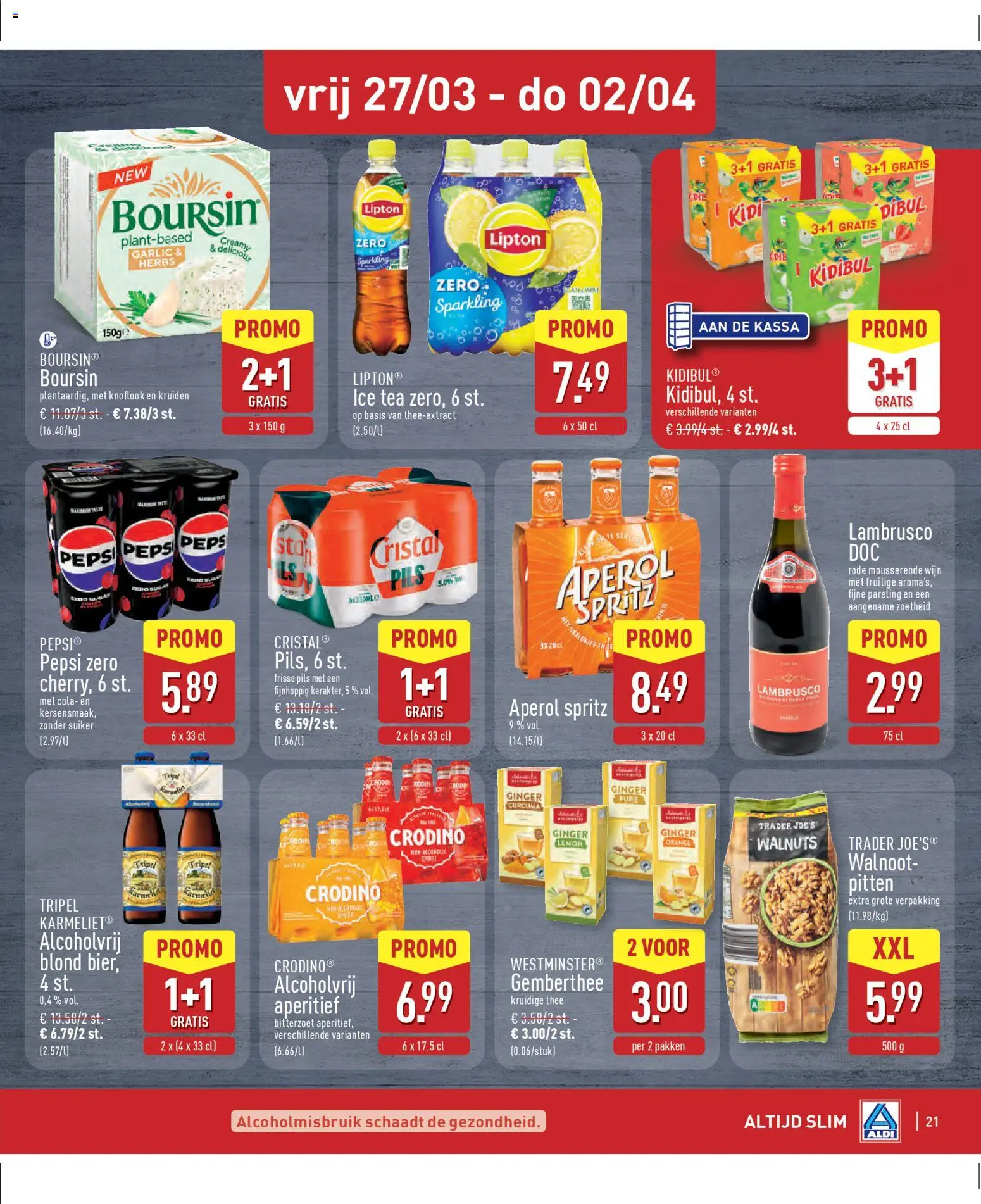 {H1} | Pagina: 21 | Producten: Thee, Pepsi, Saláta mix, Pitten