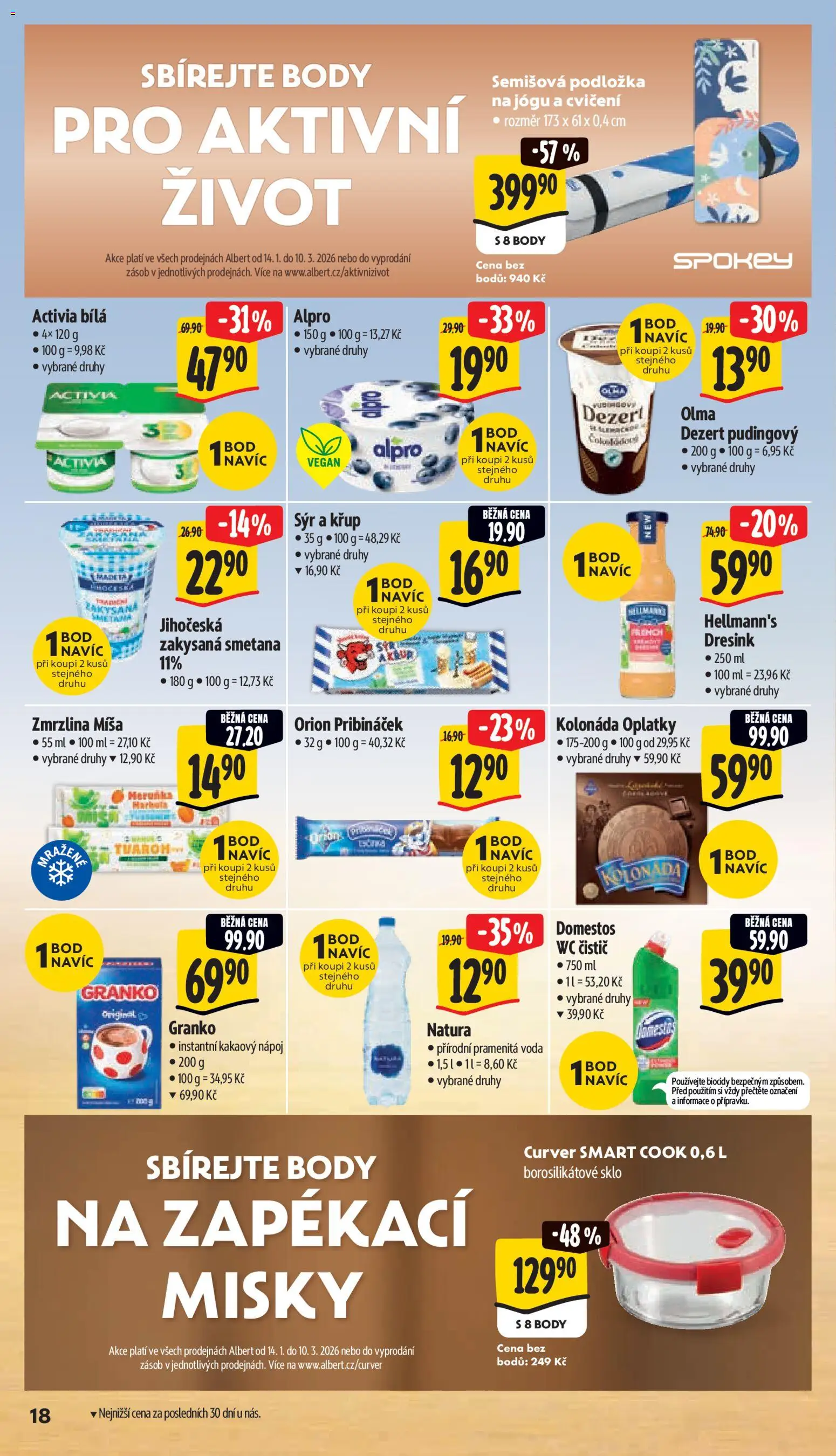 Albert leták - Supermarket od 21.01.2026 | Strana: 24 | Produkty: Vegan, Pribináček, Domestos, Oplatky