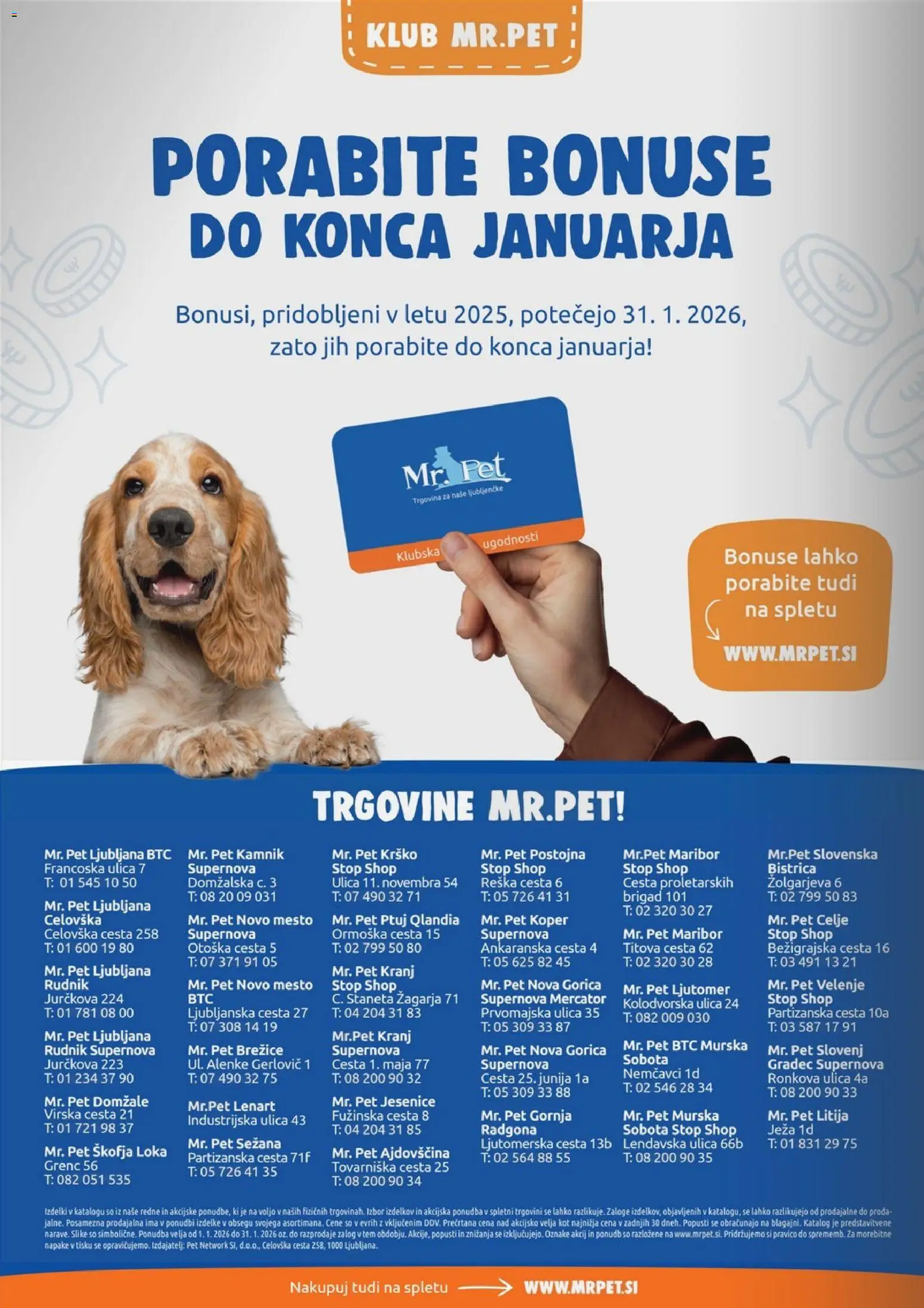 Novi Mr. Pet katalog ponudbe – veljaven od 01.01.2026 | Stran: 12