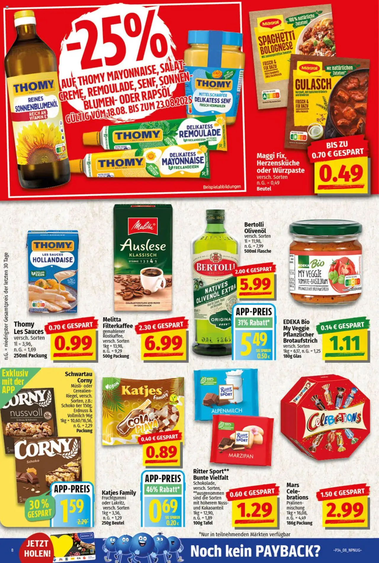 NP Discount Prospekt 	 - gültig ab dem 18.08.2025 | Seite: 8 | Produkte: Rapsöl, Sonnenblumenol, Gulasch, Salat