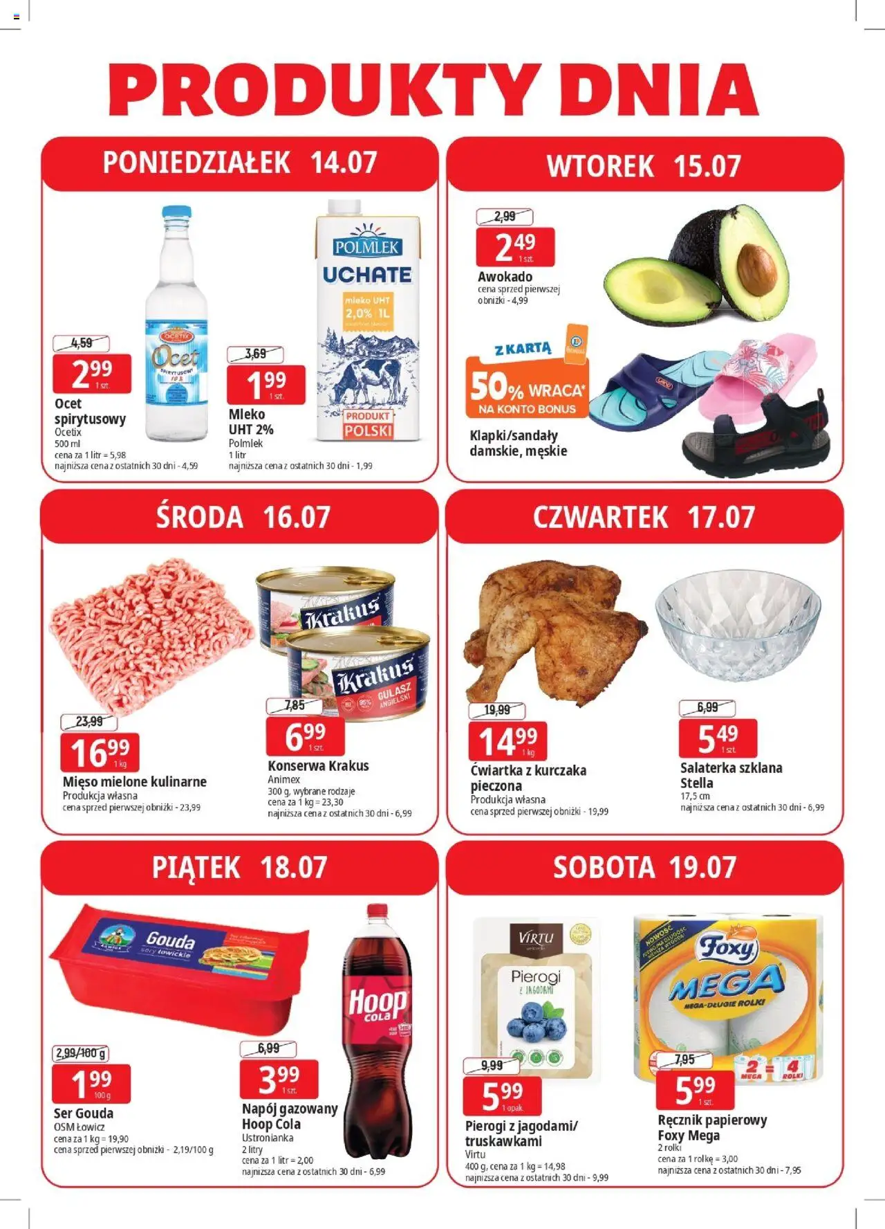E.Leclerc Gazetka - Elbląg od 14.07.2025 | Strona: 4 | Produkty: Rolki, Gulasz angielski, Sery, Mleko