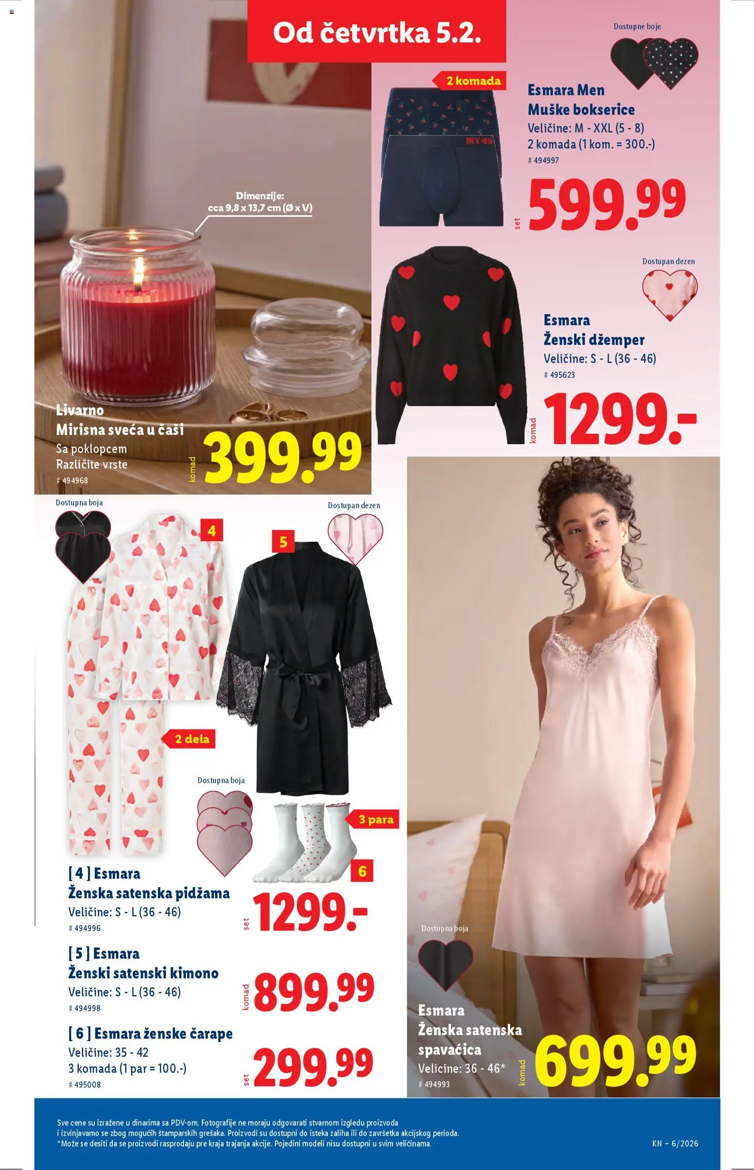 Lidl katalog - važi od 05.02.2026 | Strana: 59 | Proizvode: Džemper, Čarape, Pidžama, Bokserice