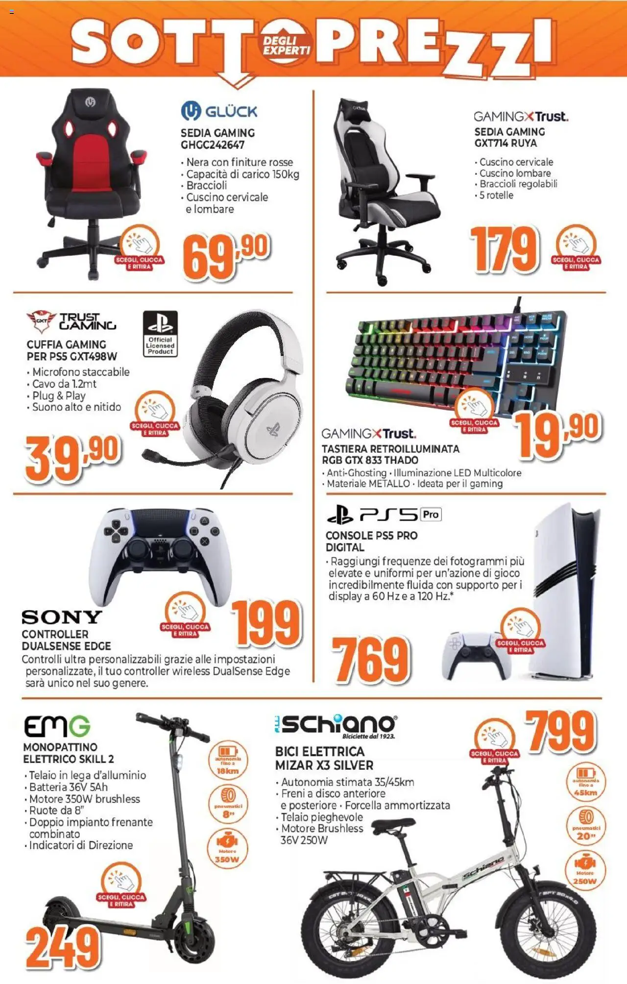 Volantino Expert del 02.10.2025 | Pagina: 8 | Prodotti: Braccioli, Disco, Batteria, Monopattino elettrico