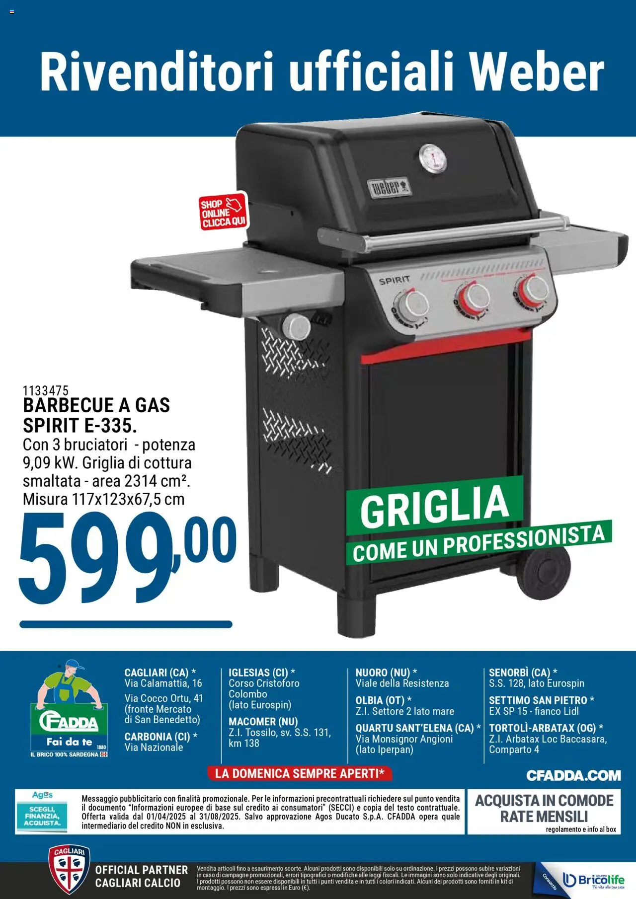 Volantino CFadda del 07.04.2025 | Pagina: 40 | Prodotti: Tè, Barbecue, Barbecue a gas, Griglia