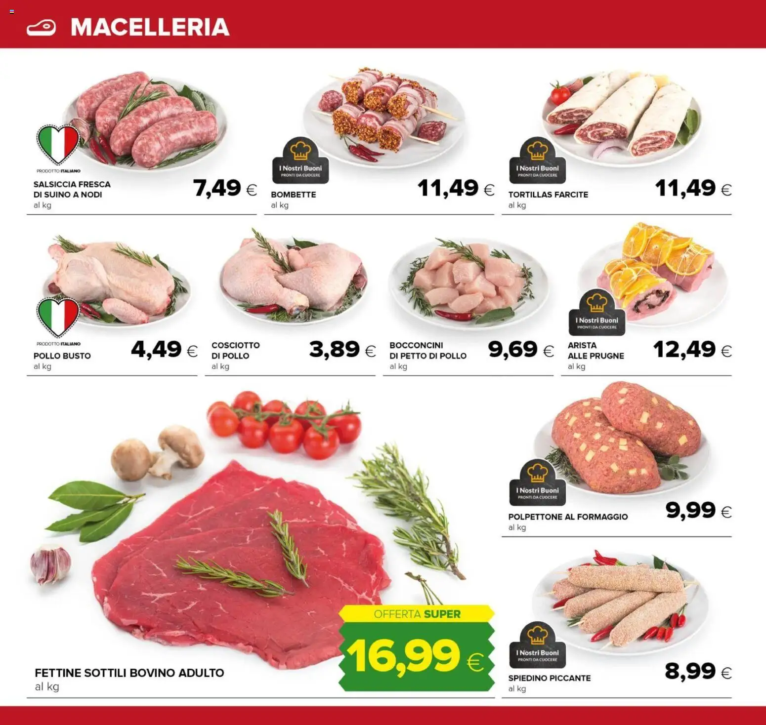 Volantino Tigre del 23.10.2025 | Pagina: 4 | Prodotti: Bovino, Pollo, Suino, Salsiccia