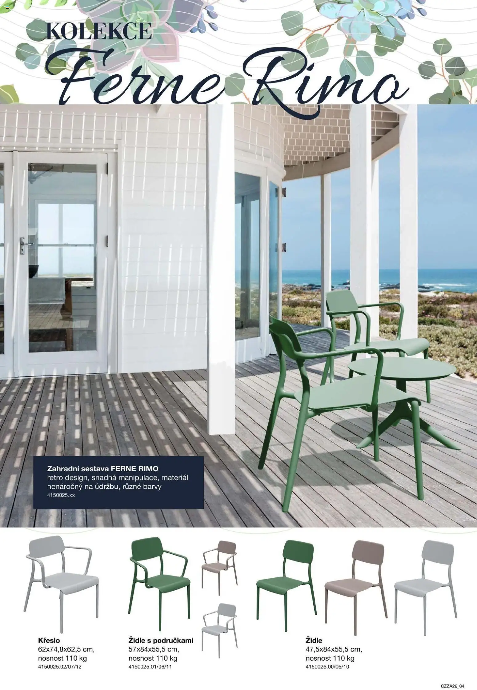 Sconto nábytek katalog - Zahradní speciál od 01.01.2026 | Strana: 4 | Produkty: Křeslo, Židle, Barvy