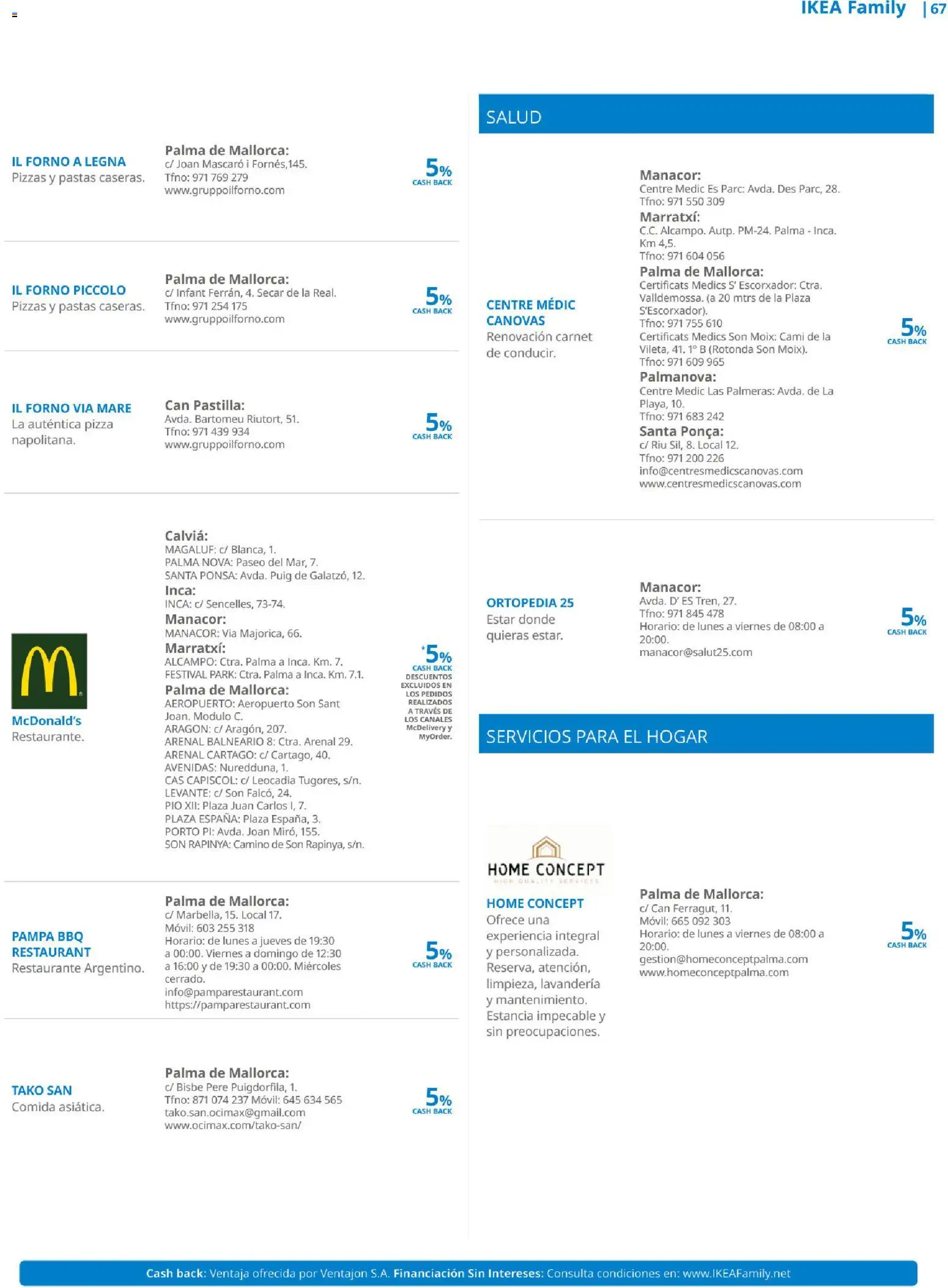 Catálogo IKEA Family Mallorca │ válido desde el 01.01.2026 | Página: 67 | Productos: Pizza, Palmeras