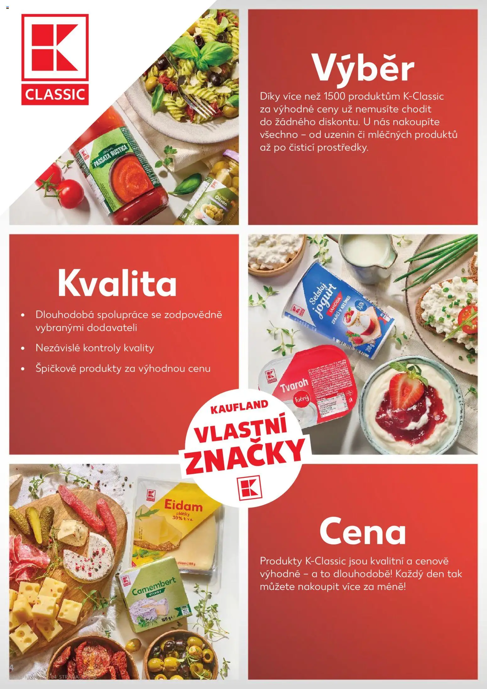 Kaufland leták - Liberec od 13.11.2025 | Strana: 4 | Produkty: Tvaroh, Passata, Eidam, Camembert