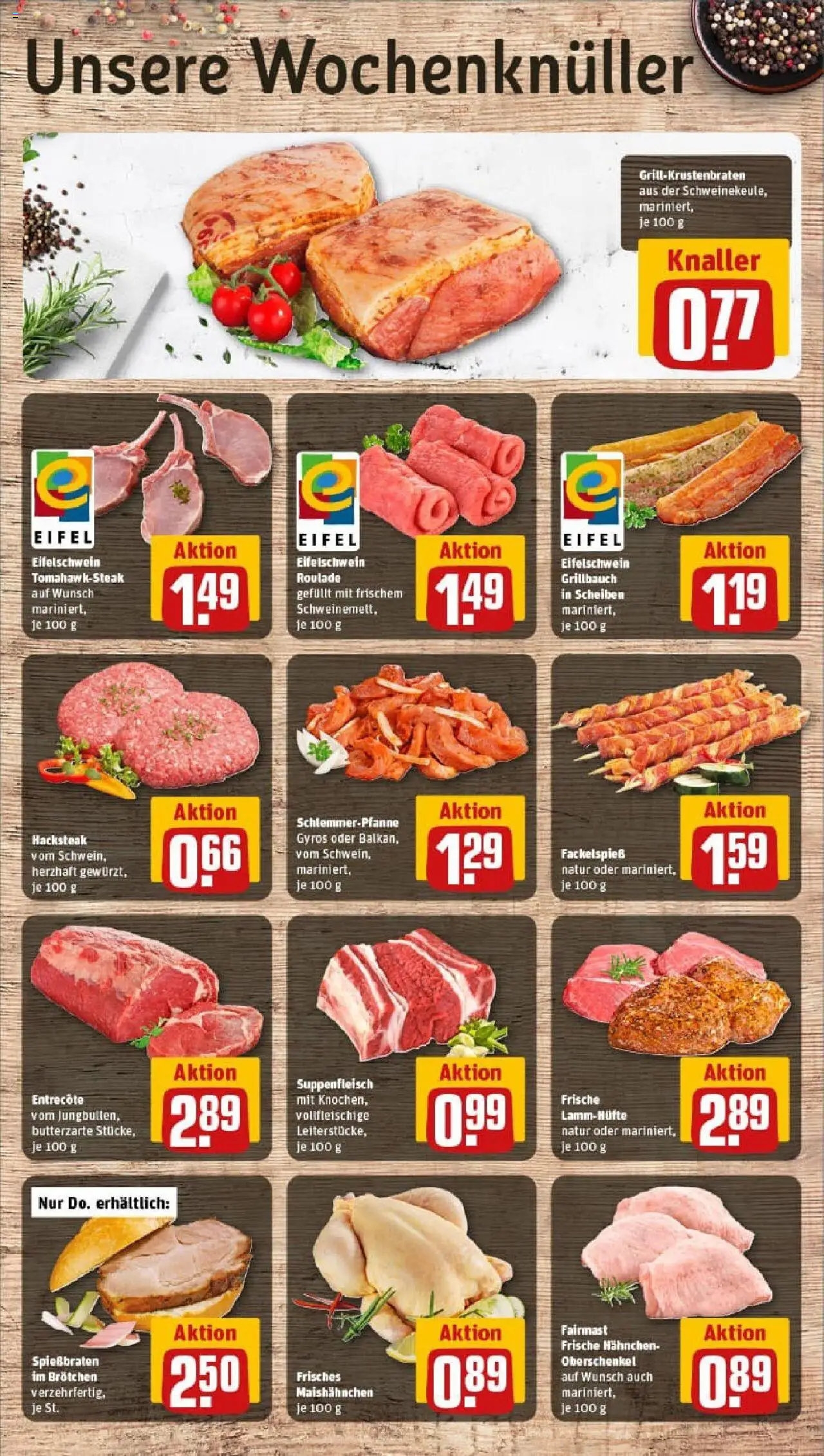 Rewe prospekt Mendig	 - gültig ab dem 06.07.2025 | Seite: 8 | Produkte: Hahnchen, Gyros, Suppenfleisch, Steak