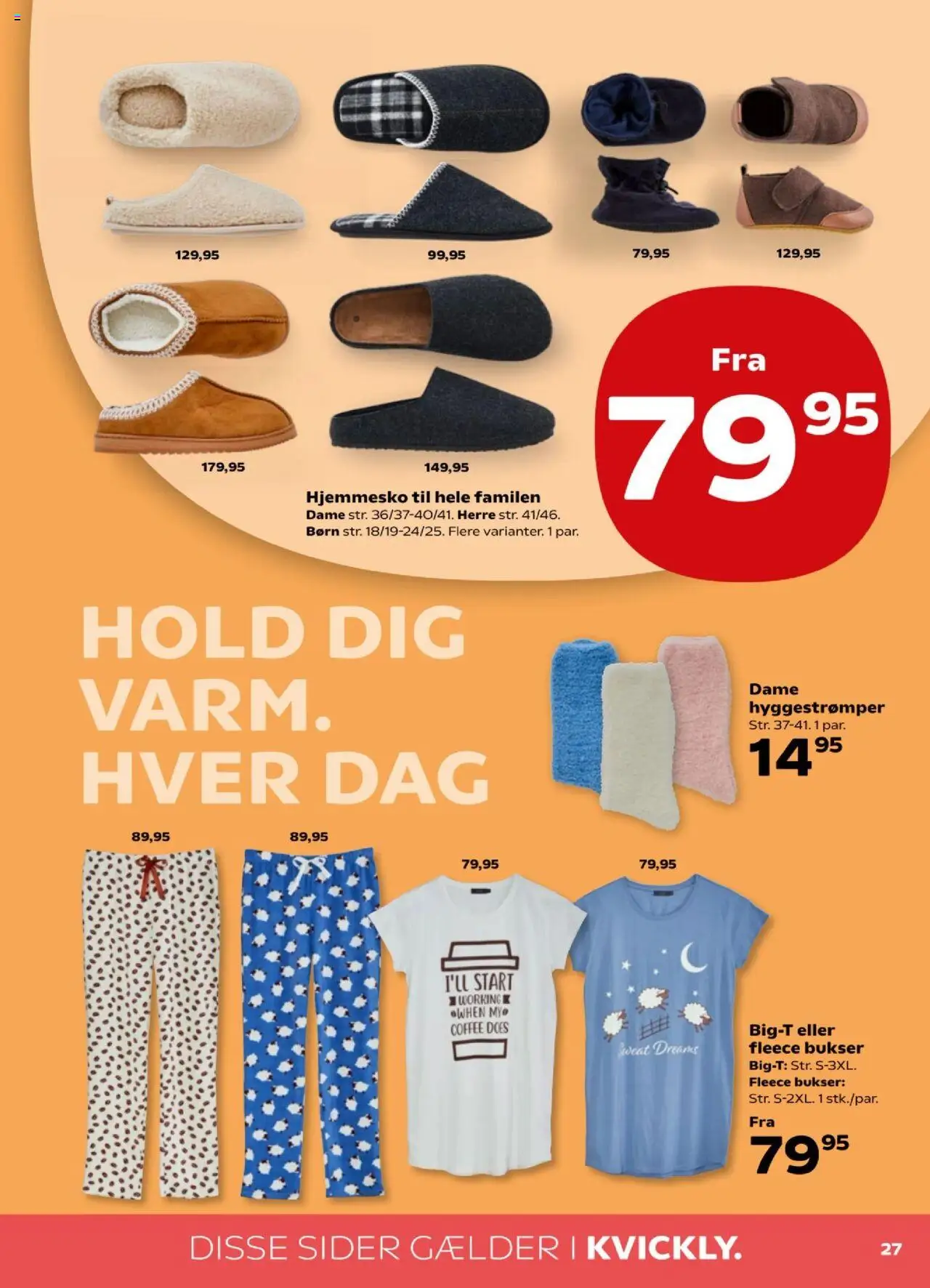 Kvickly tilbudsavis – gyldig fra 12.09.2025 | Side: 31 | Produkter: Bukser, Hjemmesko