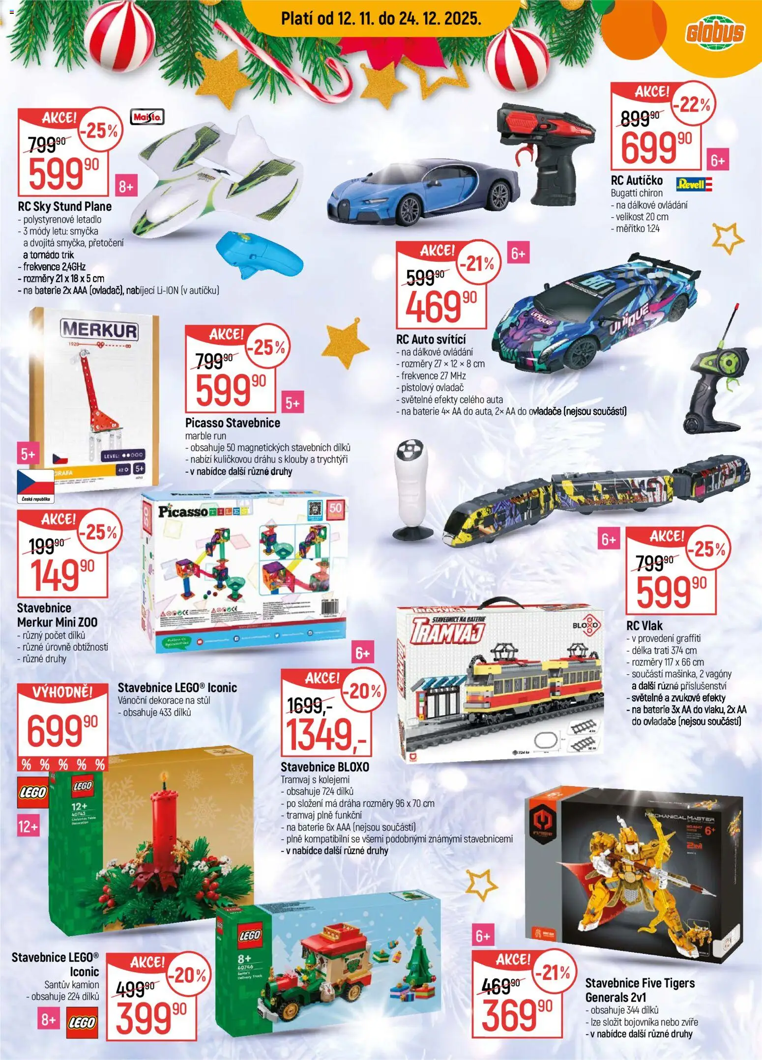 Globus leták - Praha Zličín od 17.12.2025 | Strana: 14 | Produkty: Bugatti, Stavebnice, Stůl, Vánoční dekorace