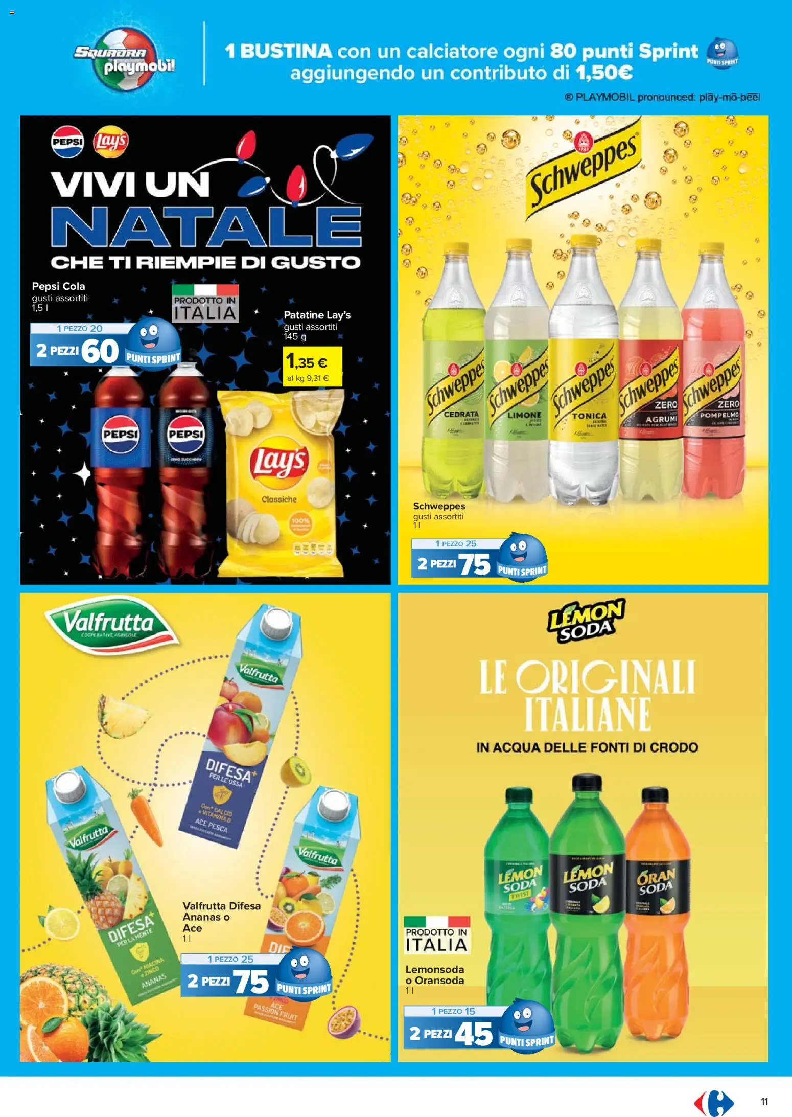 Volantino Carrefour del 02.12.2025 | Pagina: 11 | Prodotti: Limone, Agrumi, Cedrata, Pepsi