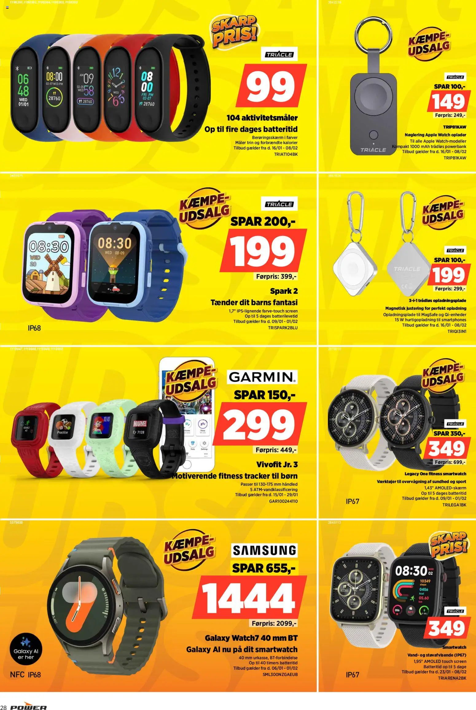 Power tilbudsavis – gyldig fra 16.01.2026 | Side: 28 | Produkter: Powerbank, Smartwatch