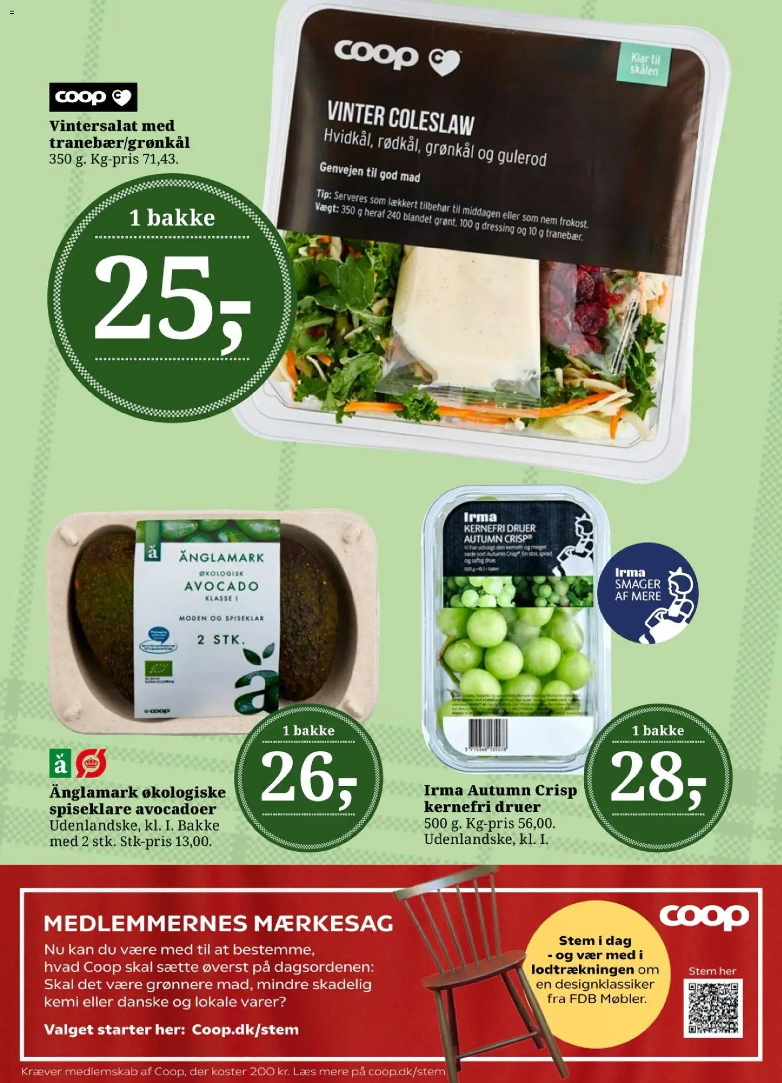 Dagli'Brugsen tilbudsavis – gyldig fra 24.10.2025 | Side: 13 | Produkter: Dressing, Avocado, Grønkål, Søm